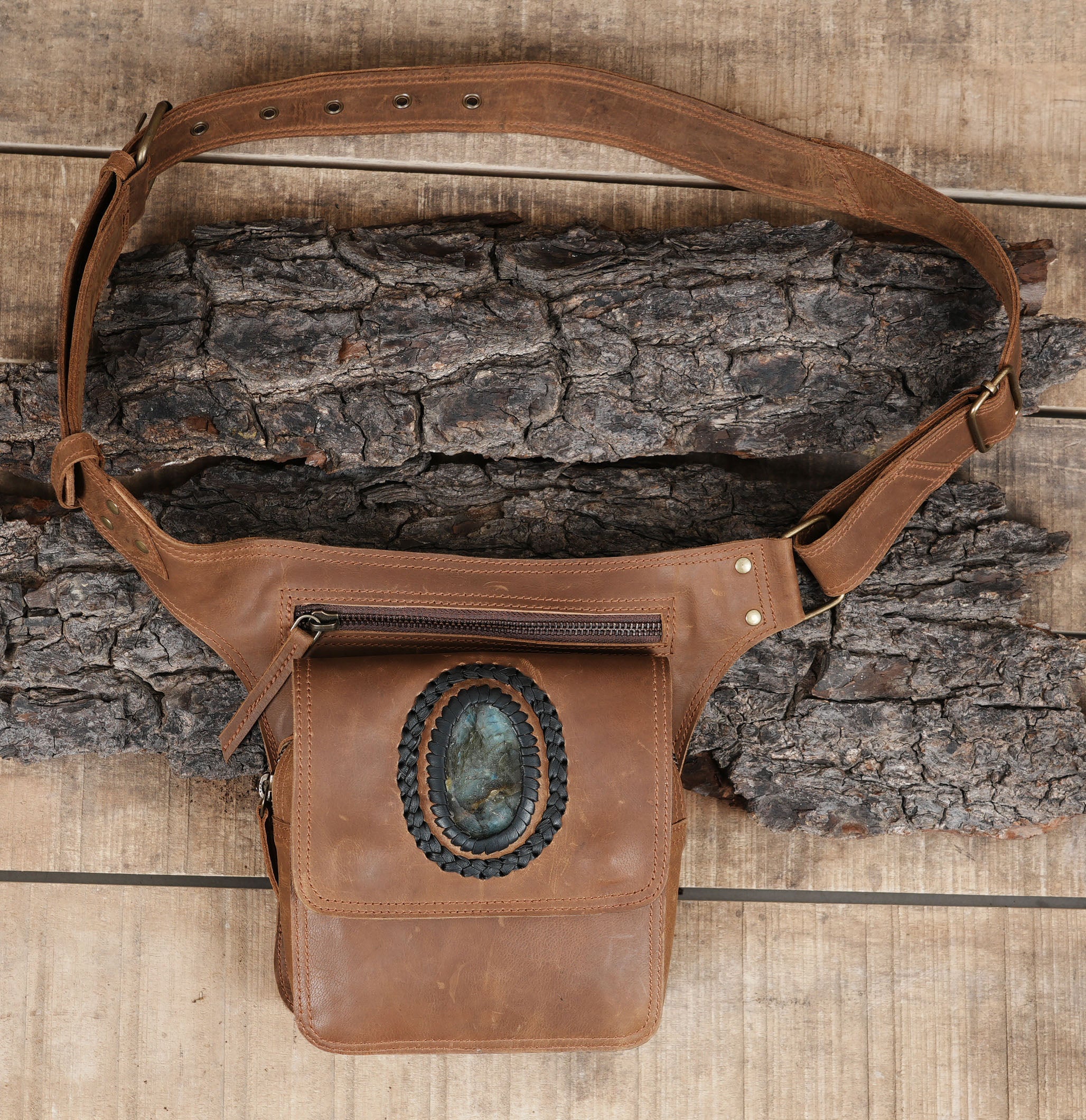 Handmade Bag Leather Hip Bag || Festival Hip Bag for Women & men||