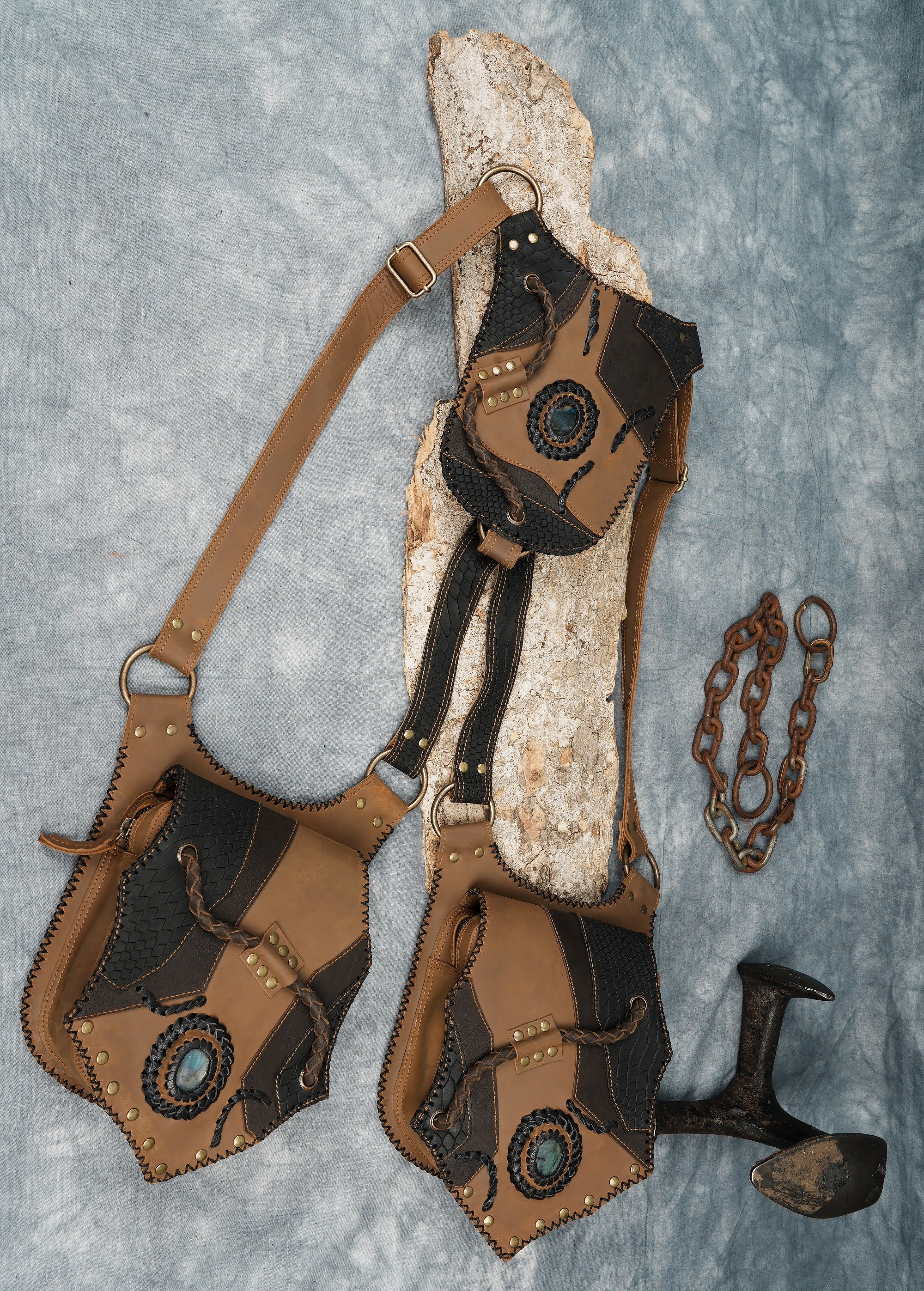 •	Leather Holster Bag, Shoulder Holster, , Leather Holster Bag, Handmade Bag