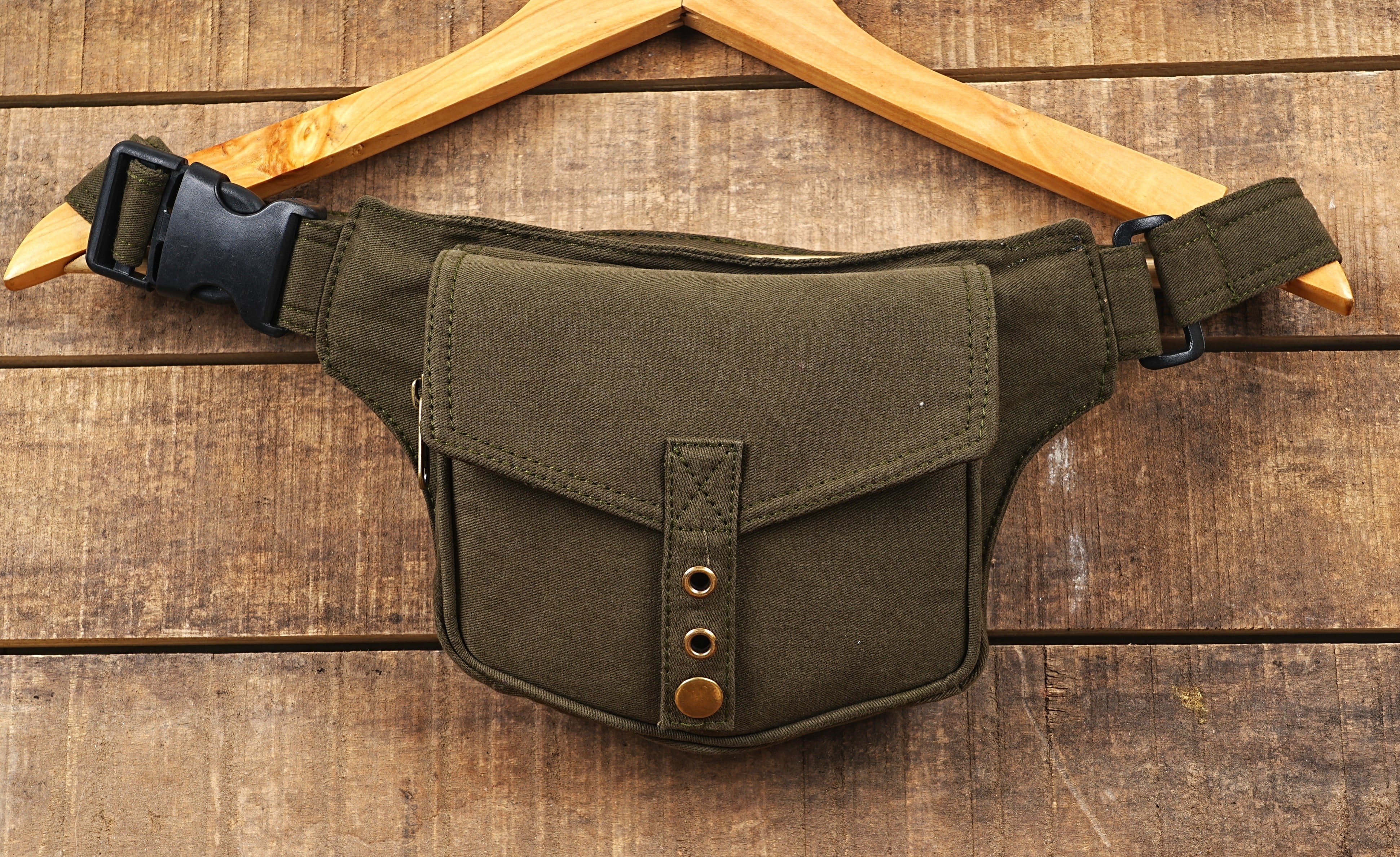 COTTON WAIST PACK BAG || FOR MEN AND WOMEN || MONEY BELT POUCH || TRAVELLING BELT POUCH ||