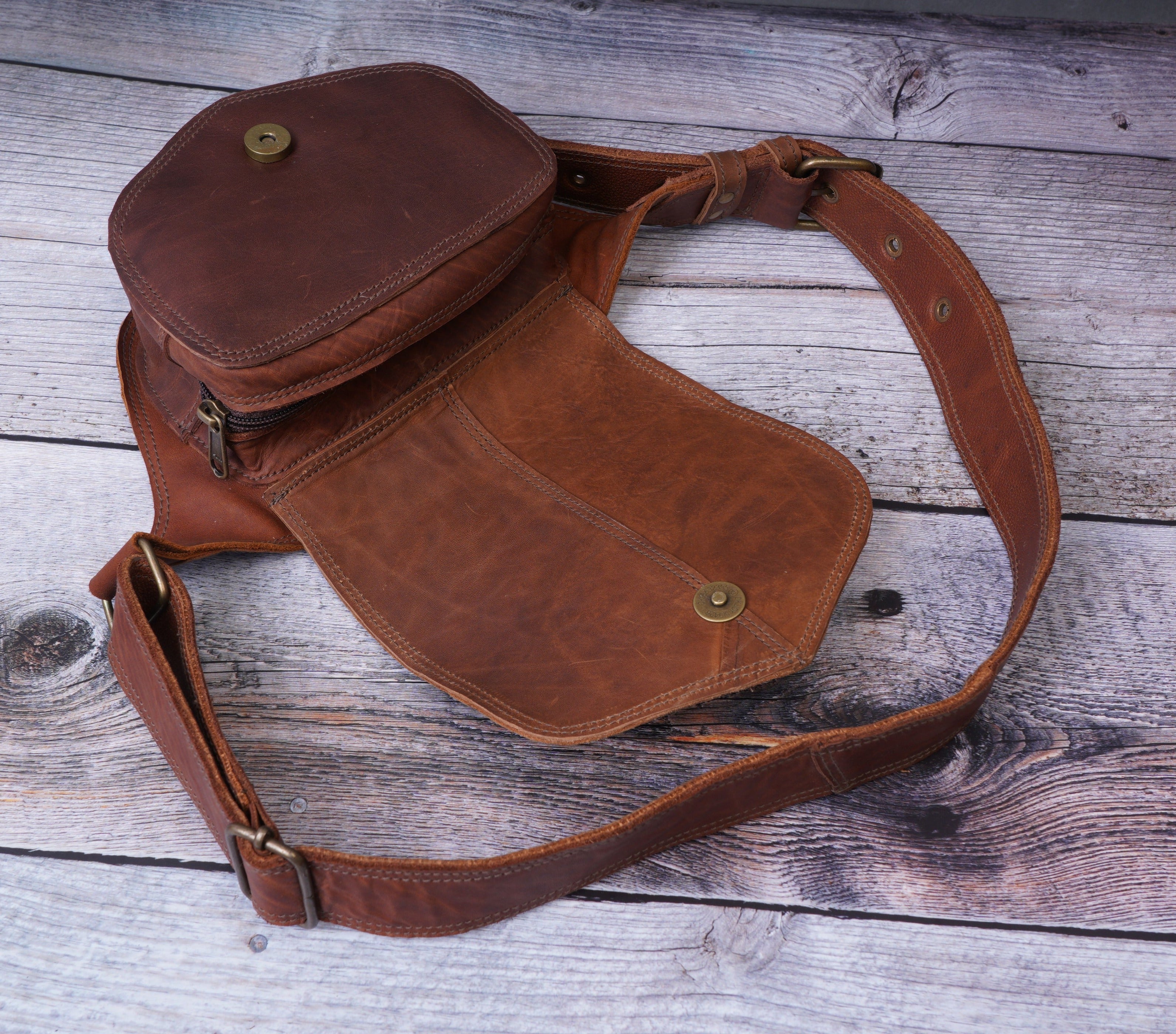 Handmade Bag Leather Hip Bag Festival Hip Bag for unisex