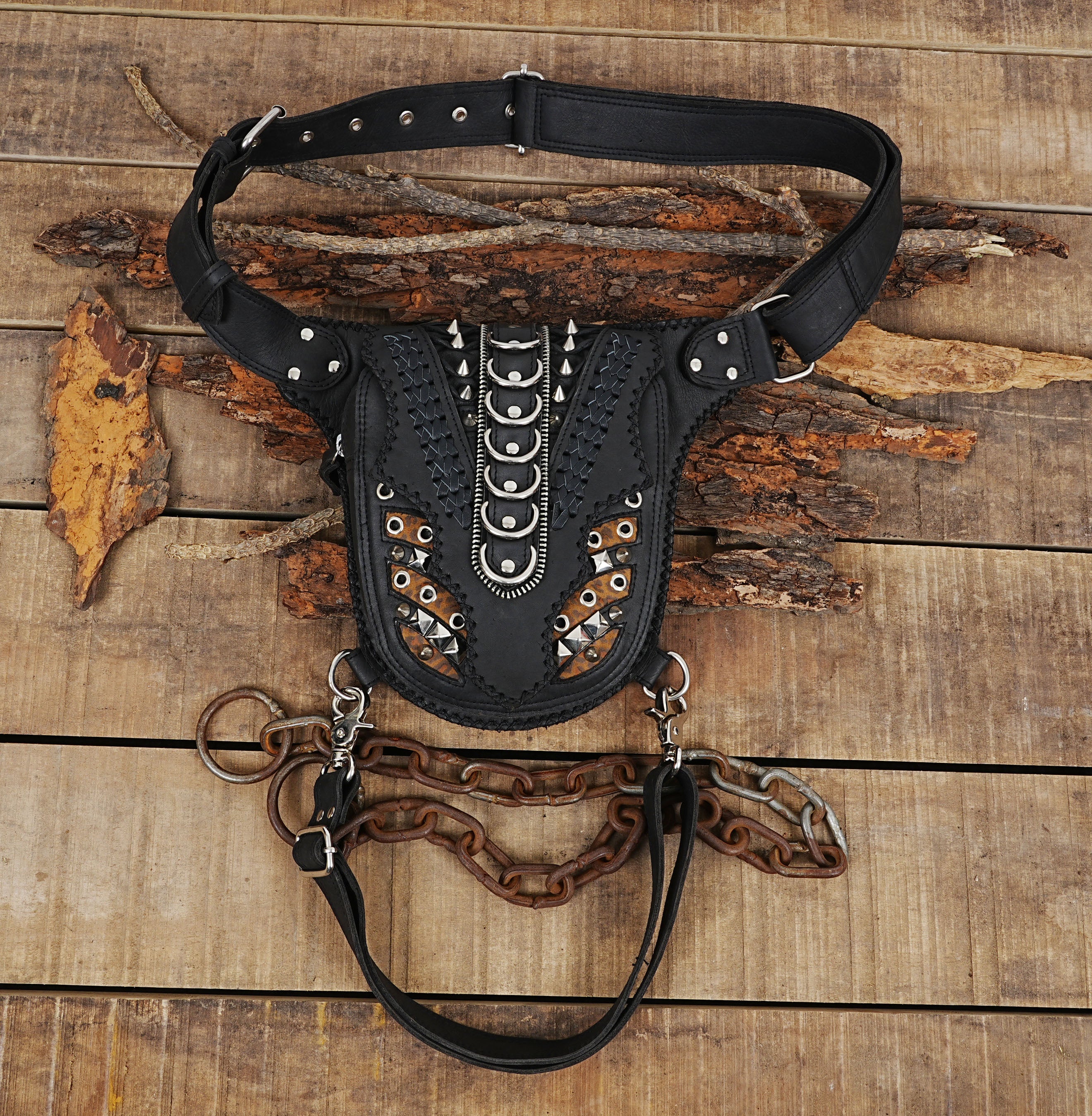 Leather Hip Bag Festival Hip Bag for Women Hip Bag  Men Hip Pouch Belt Bag