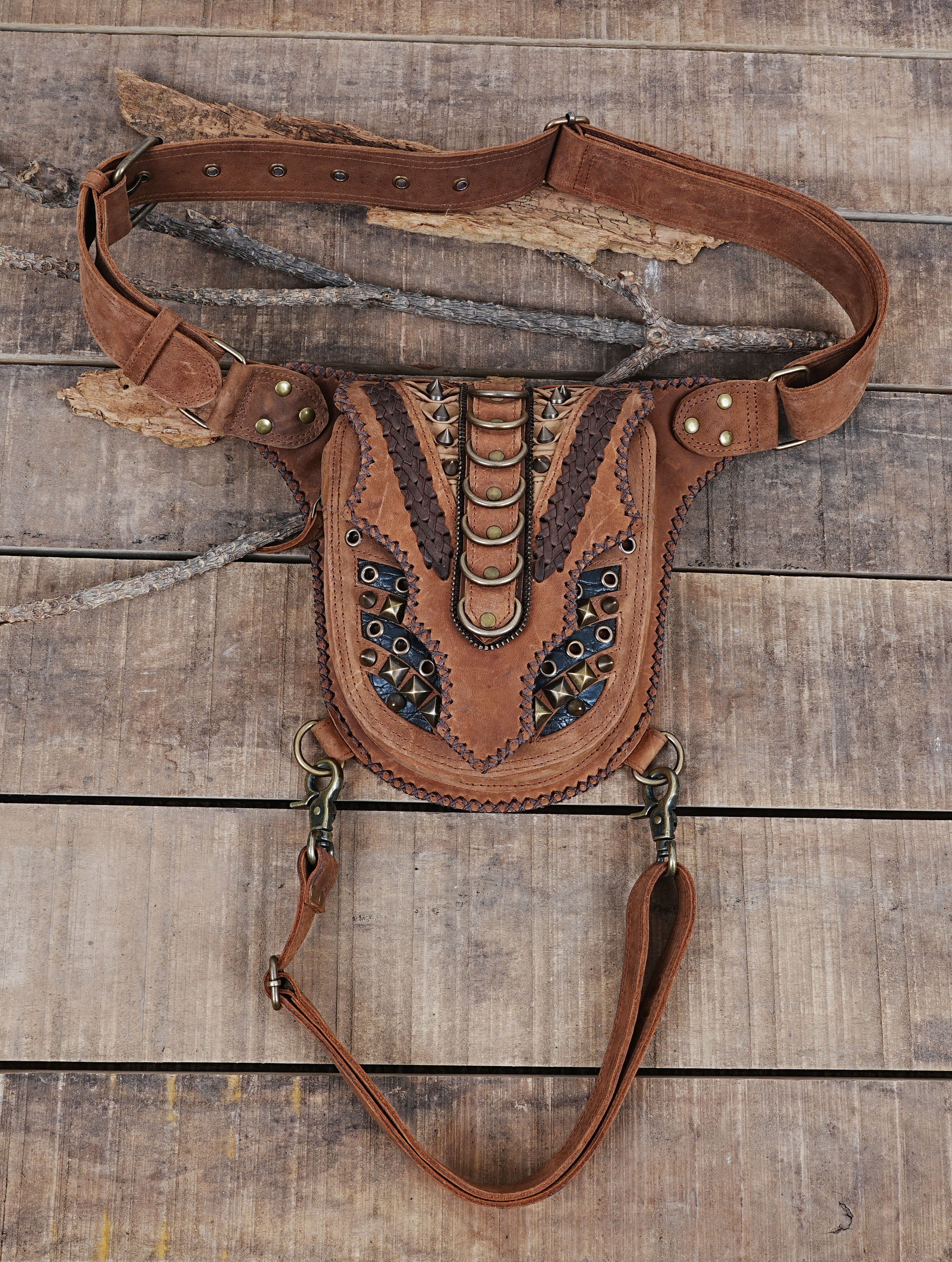 Leather Hip Bag Festival Hip Bag for Women Hip Bag  Men Hip Pouch Belt Bag