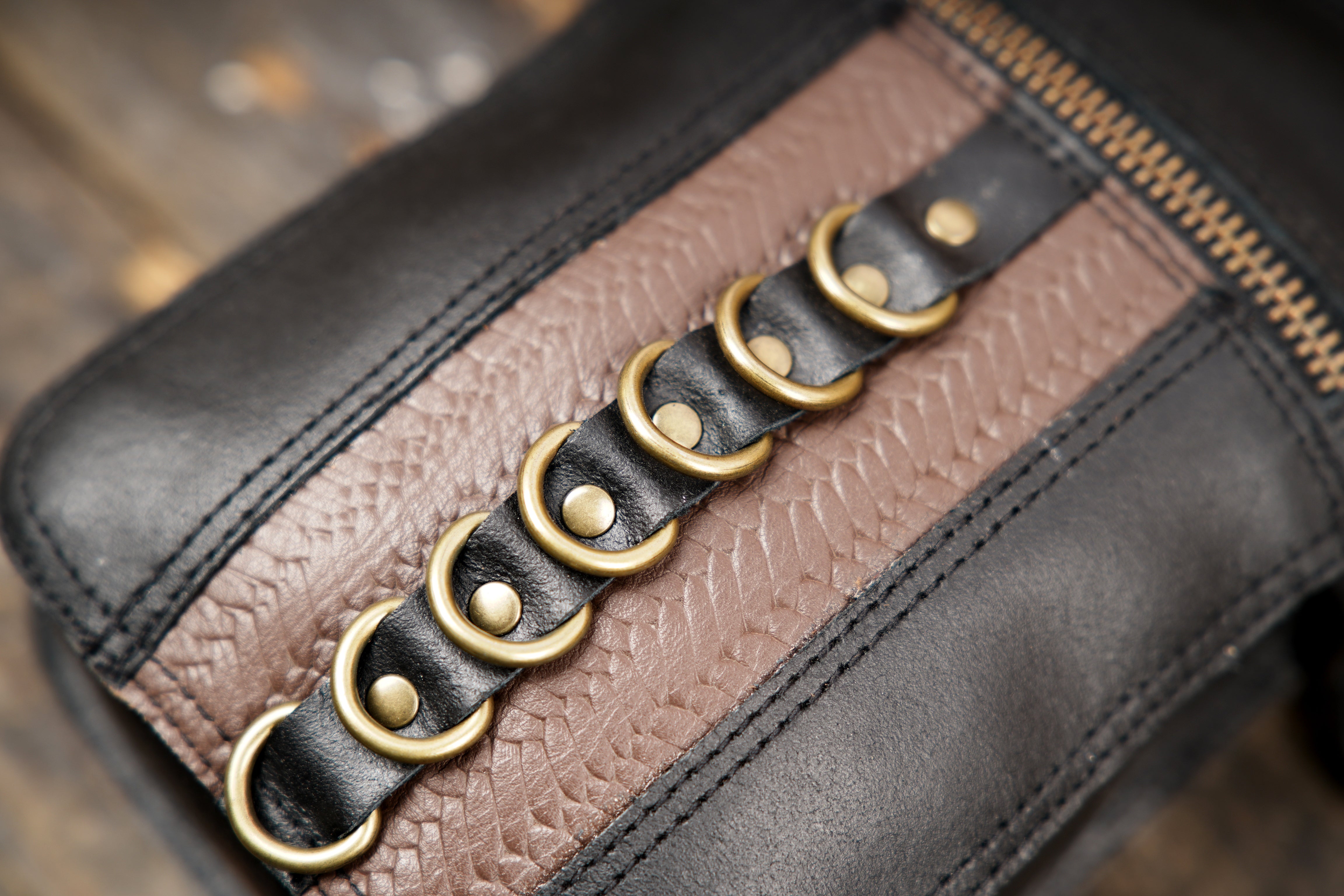 Steampunk Leather Utility Holster Bag | Dual Pocket Harness Belt | Adjustable Crossbody Festival & Travel Pouch for Men & Women