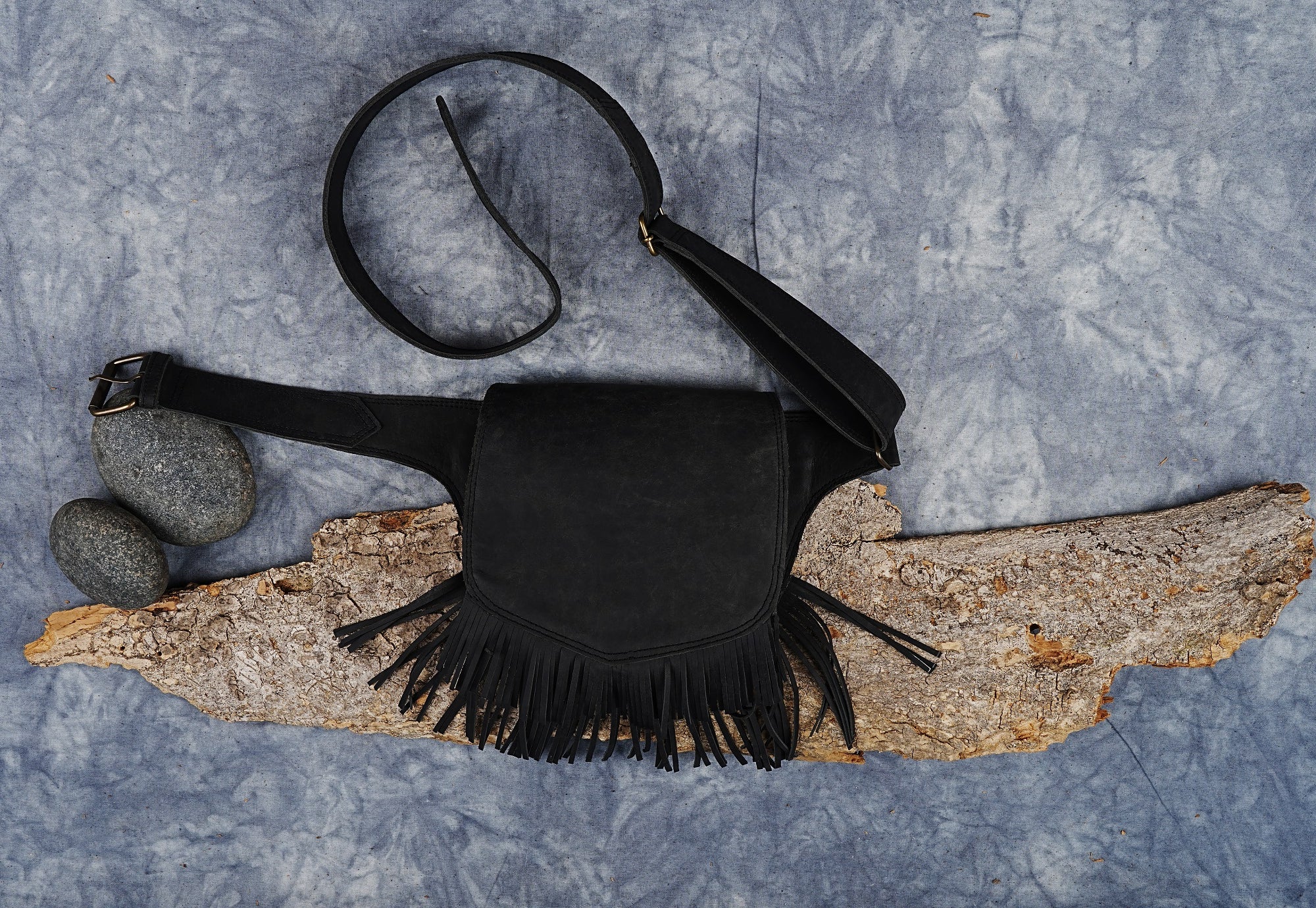 Leather tassel Bag    