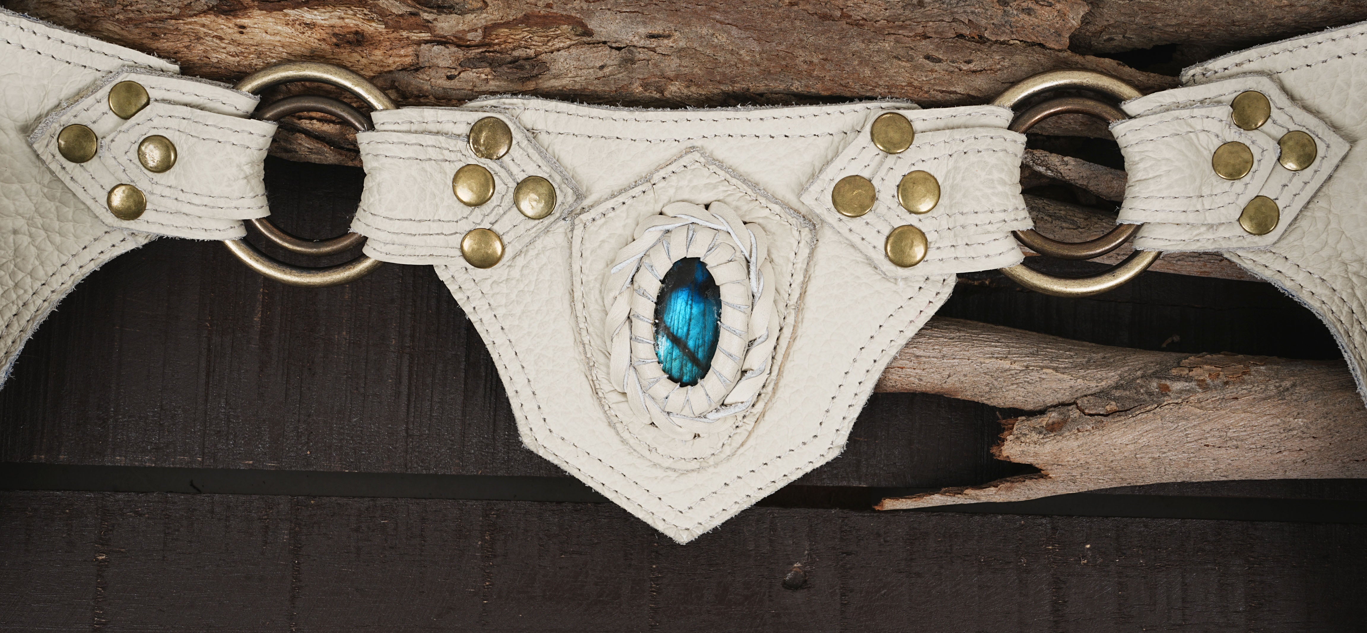 WIDE LEATHER BELT - Festival Fanny Pack - Leather Hip Steampunk Belt - Travel Waist Pouch - Handmade Leather Bag