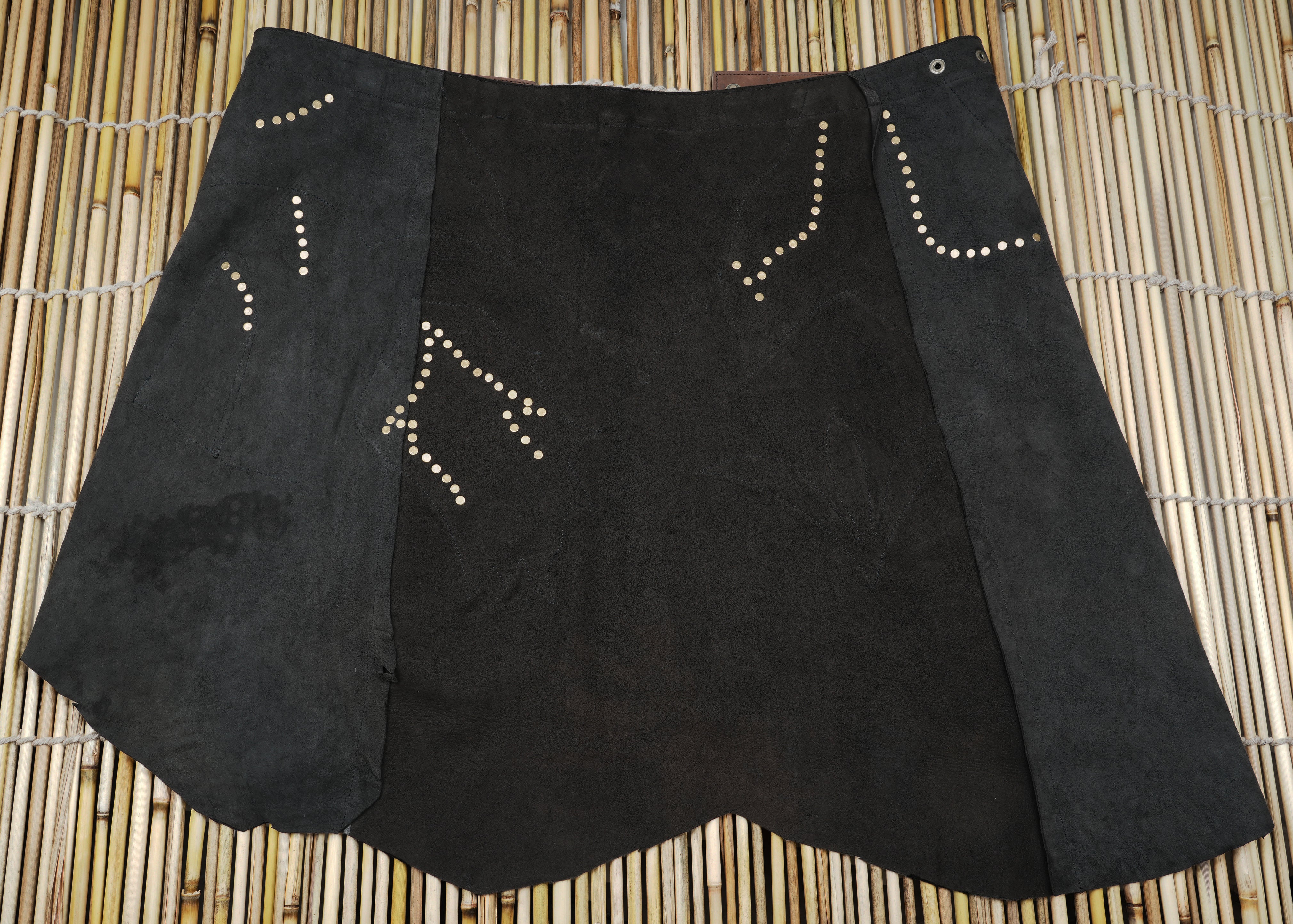 Handmade Leather Skirt For Women and Girls