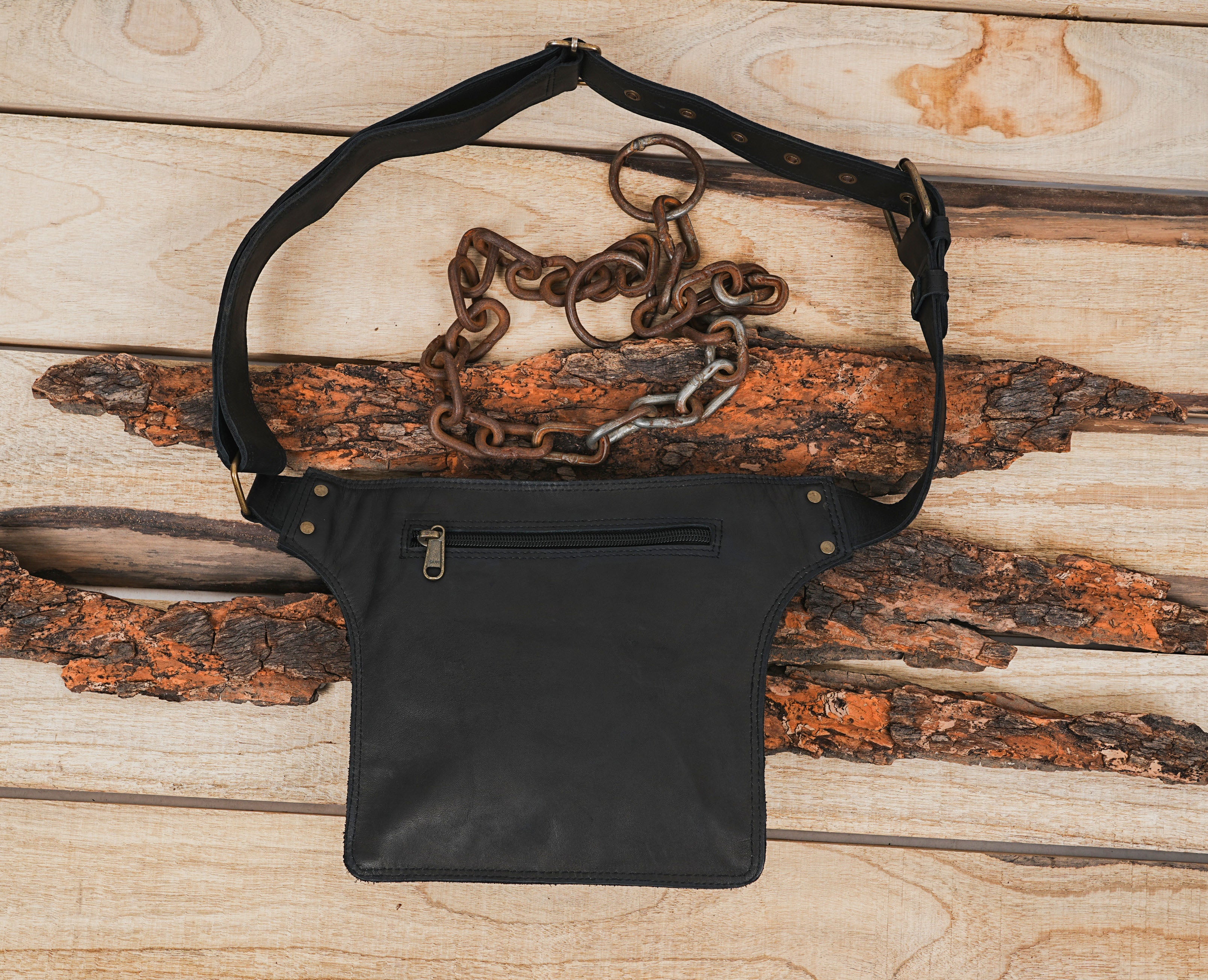 Unique Handmade leather Waist Bag with Adjustable belt Pouch || Hip Bag || Festival fanny bag For Girls ||