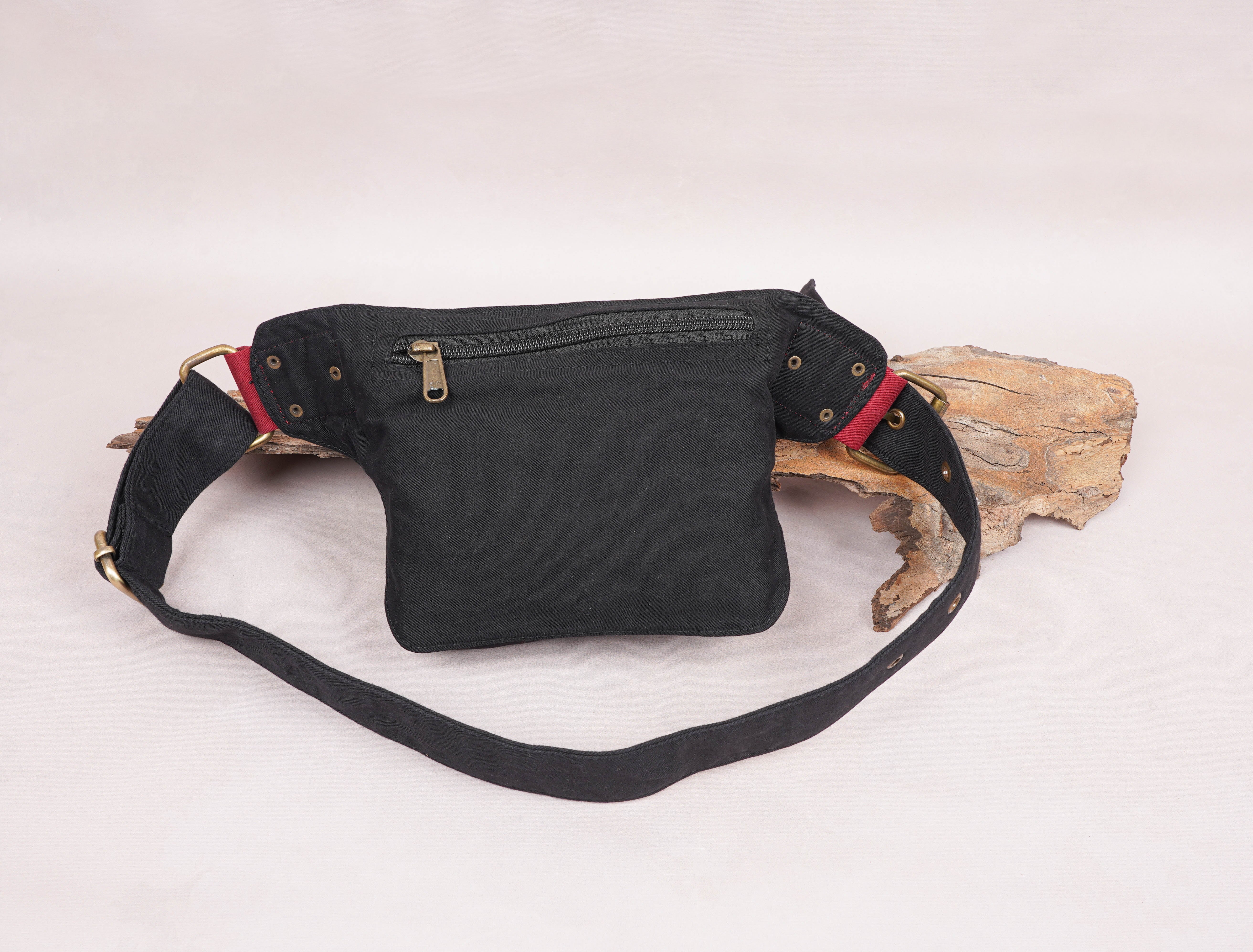 Cotton Waist Bag ||Handmade || Multi Pockets || One Belt Pouch Free