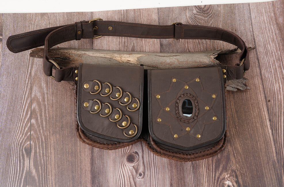 Leather Hip Belt bag           