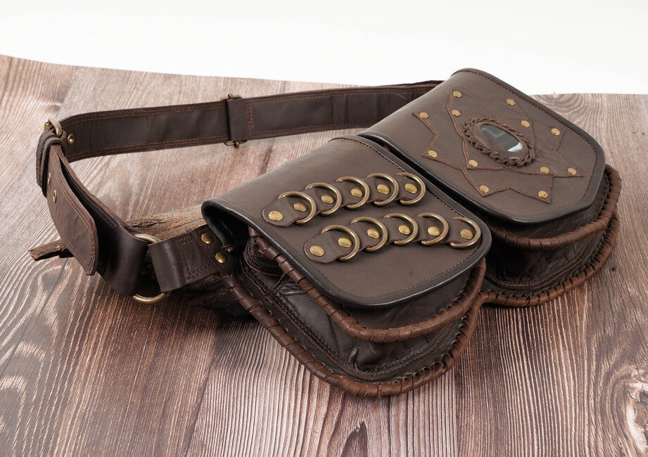 Leather Hip Belt bag         