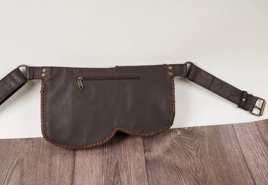 Leather Hip Belt bag         