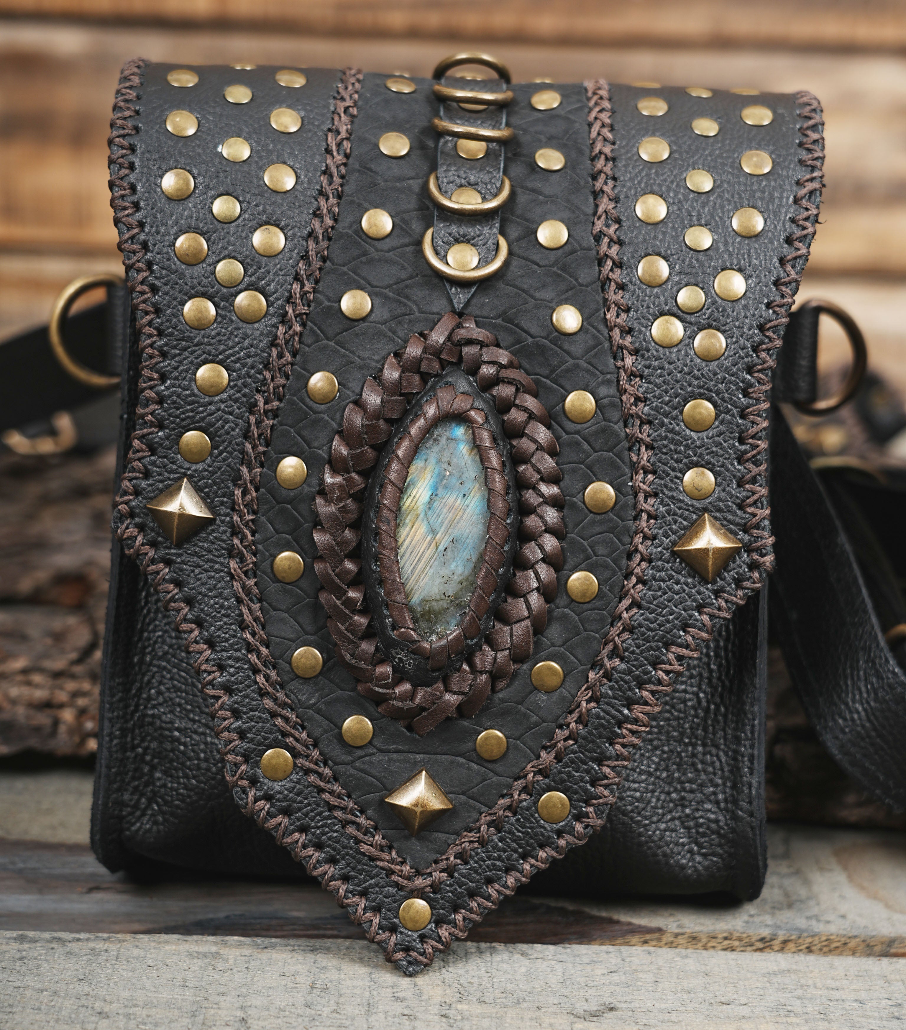 LEATHER HOLSTER|| GEMS STONE HOLSTER || FESTIVAL HOLSTER ||