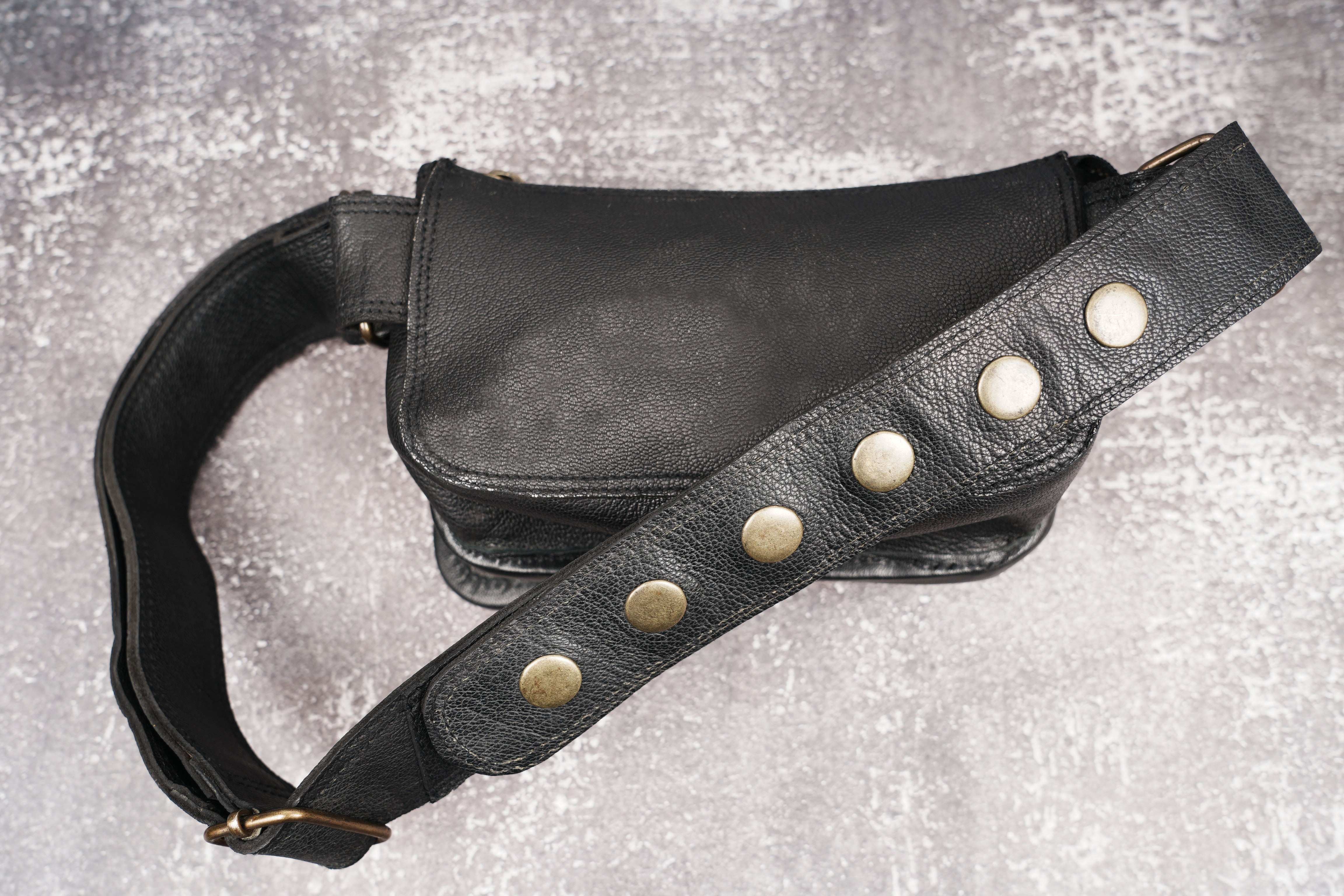 LEATHER UTILITY BELT | FESTIVAL POCKET BELT | TRAVEL HIP BELT |LEATHER BELT POUCH