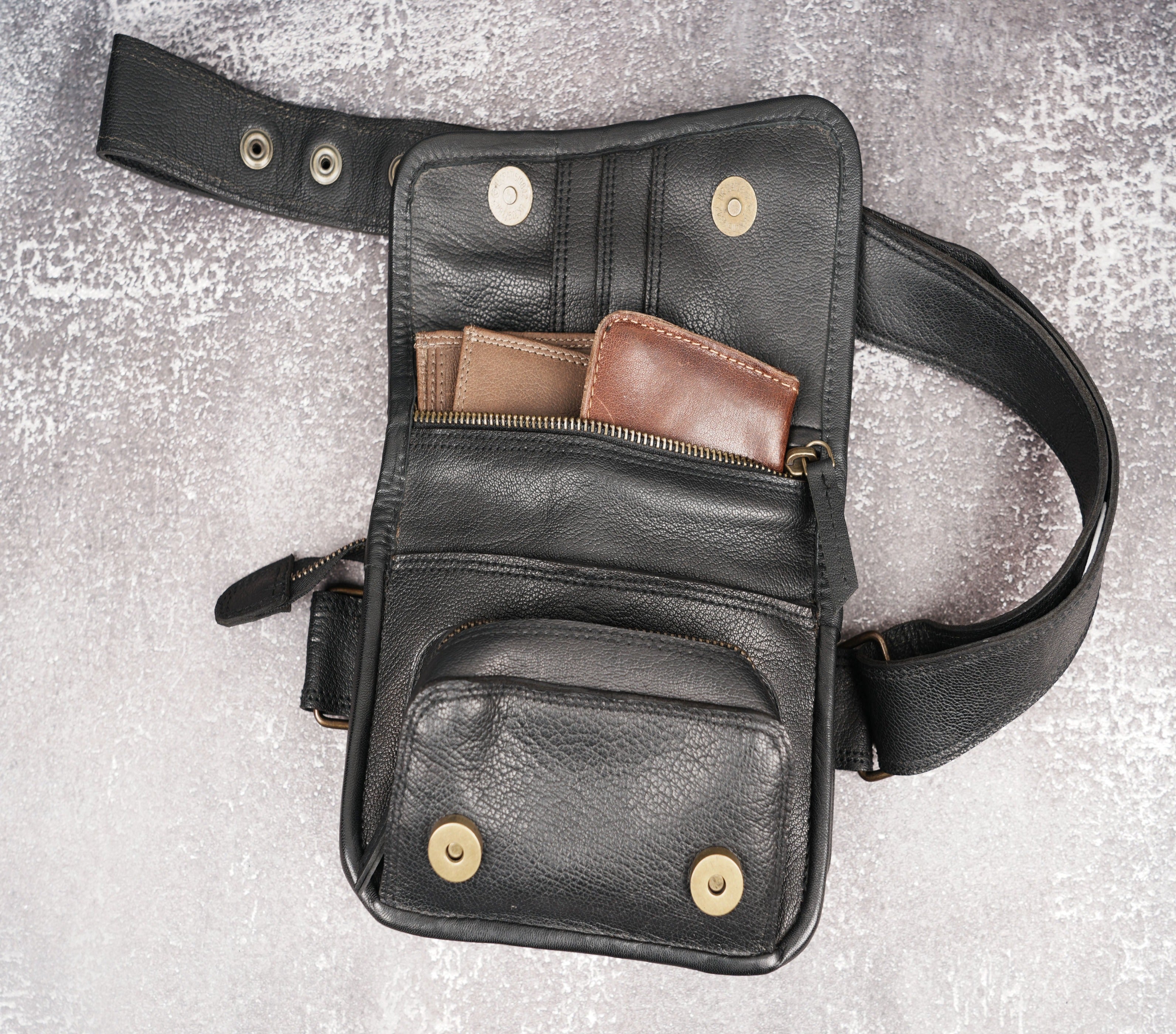 LEATHER UTILITY BELT | FESTIVAL POCKET BELT | TRAVEL HIP BELT |LEATHER BELT POUCH