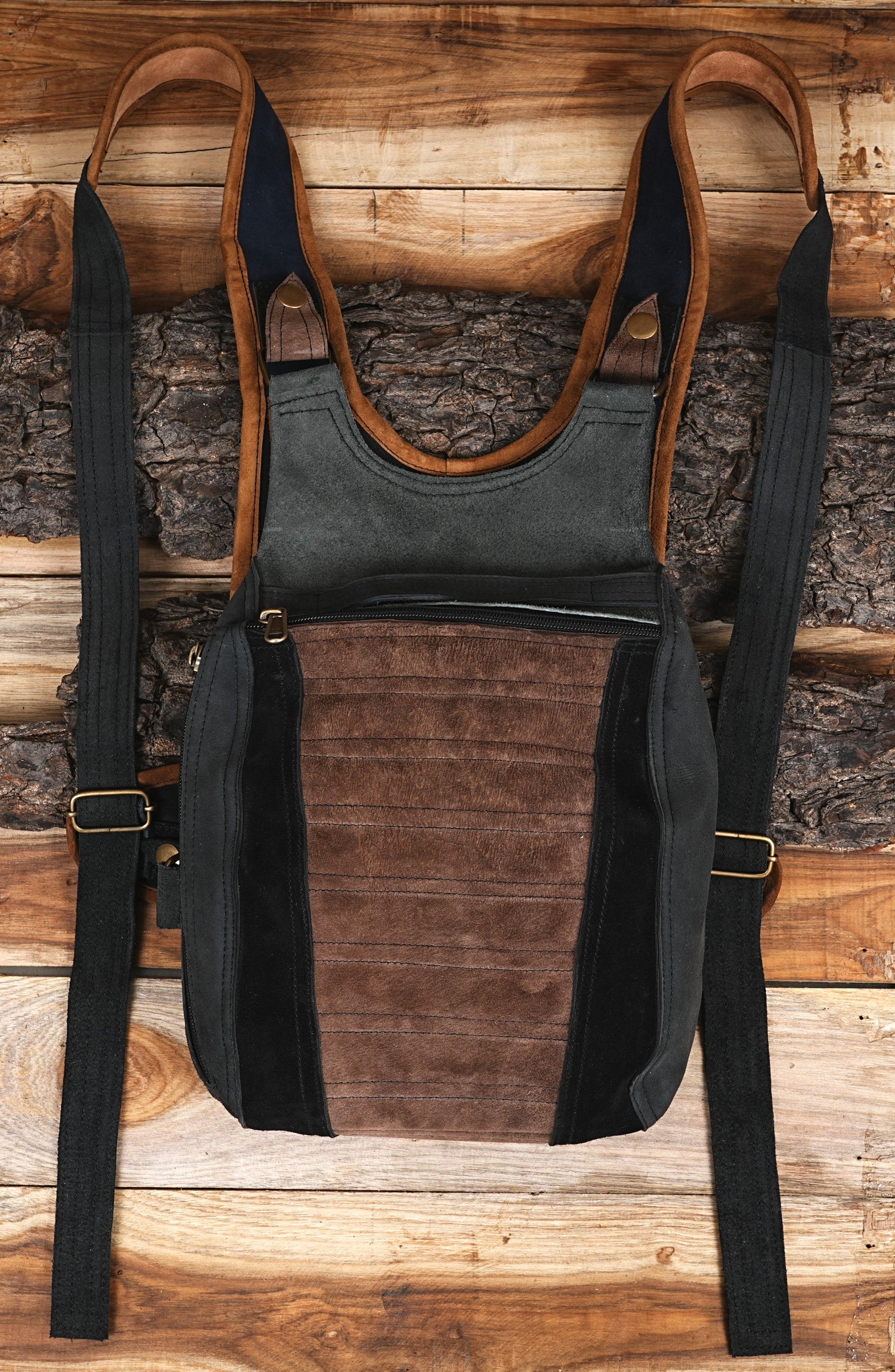 Functional Leather Ninja Bag: Travel, Office, College & School Essentials