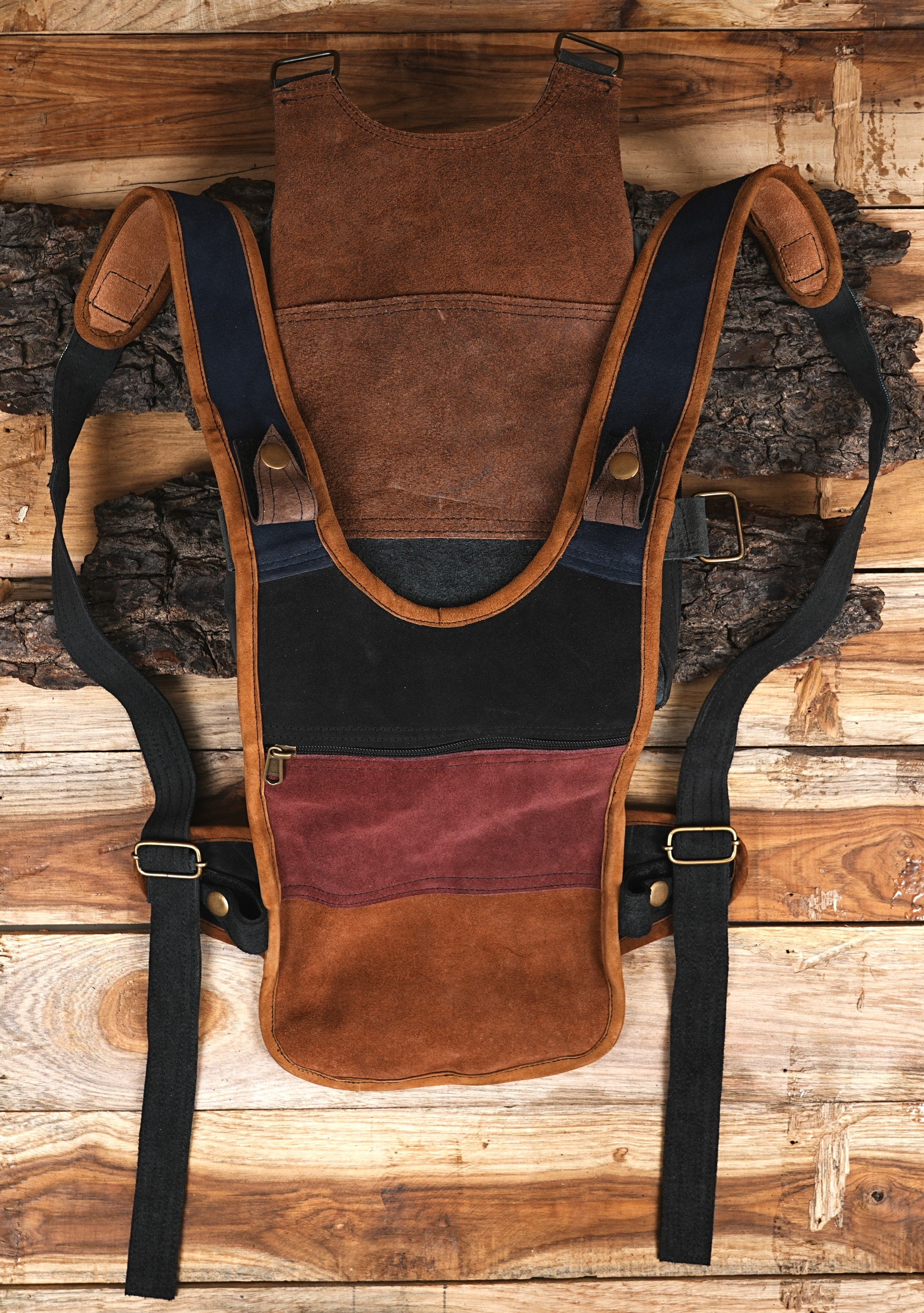 Functional Leather Ninja Bag: Travel, Office, College & School Essentials