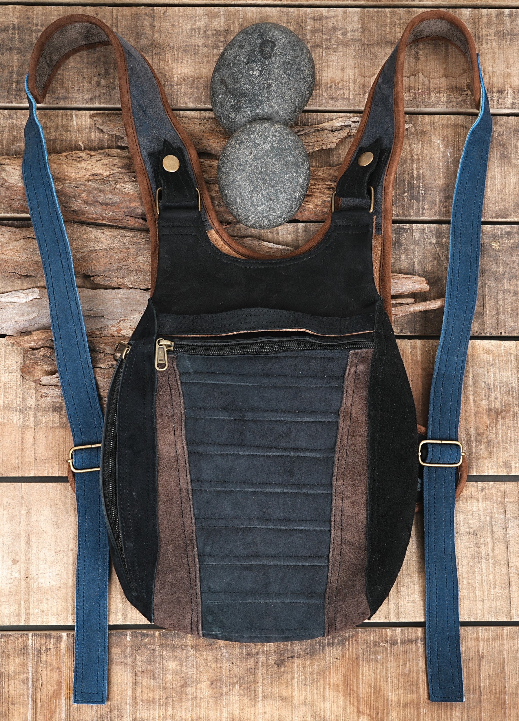 Handcrafted Leather Ninja Bag for Travelers, Students & Professionals"