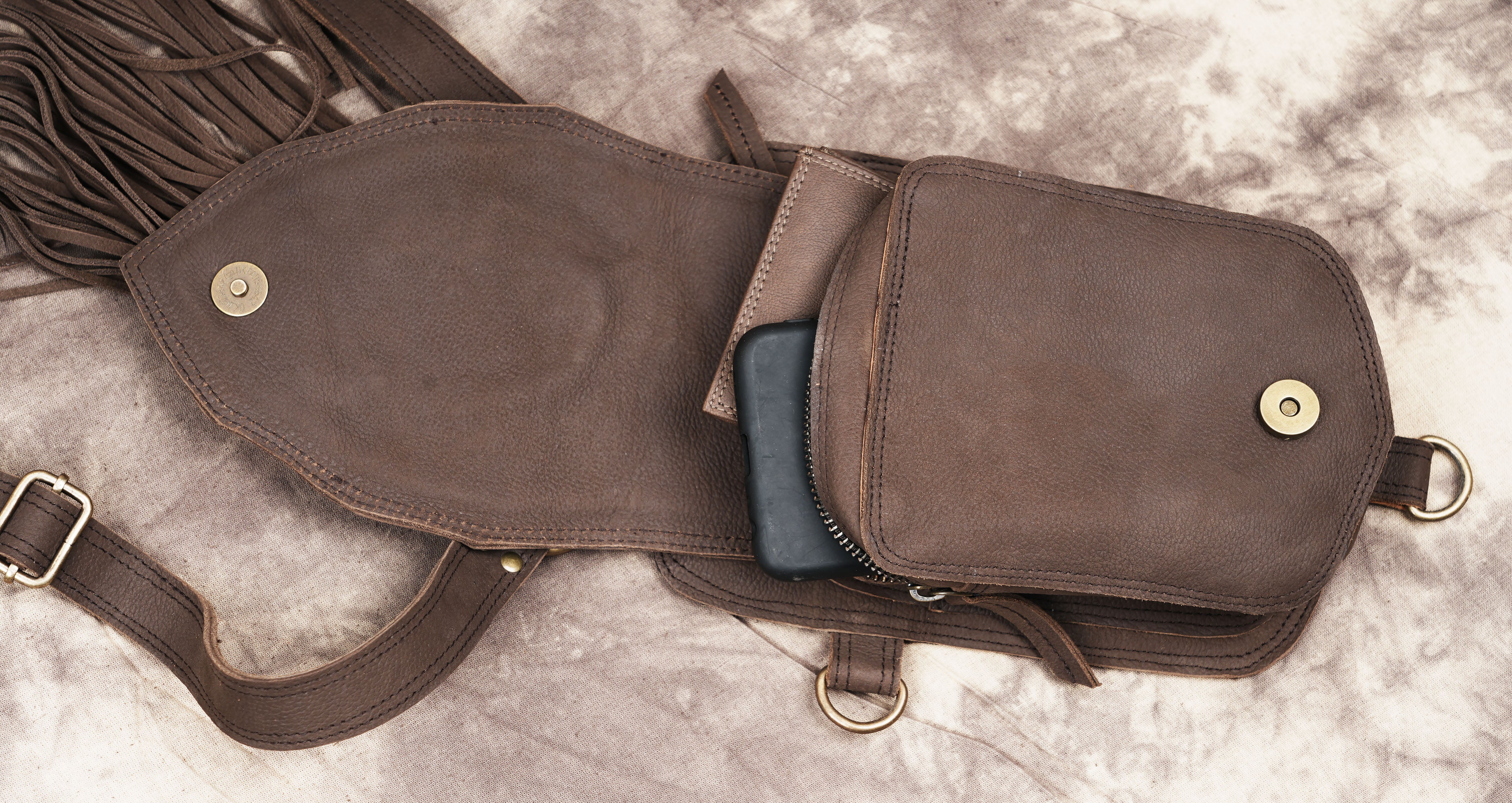 Leather Holster Bag, Burning Man Leather Holster Belt             