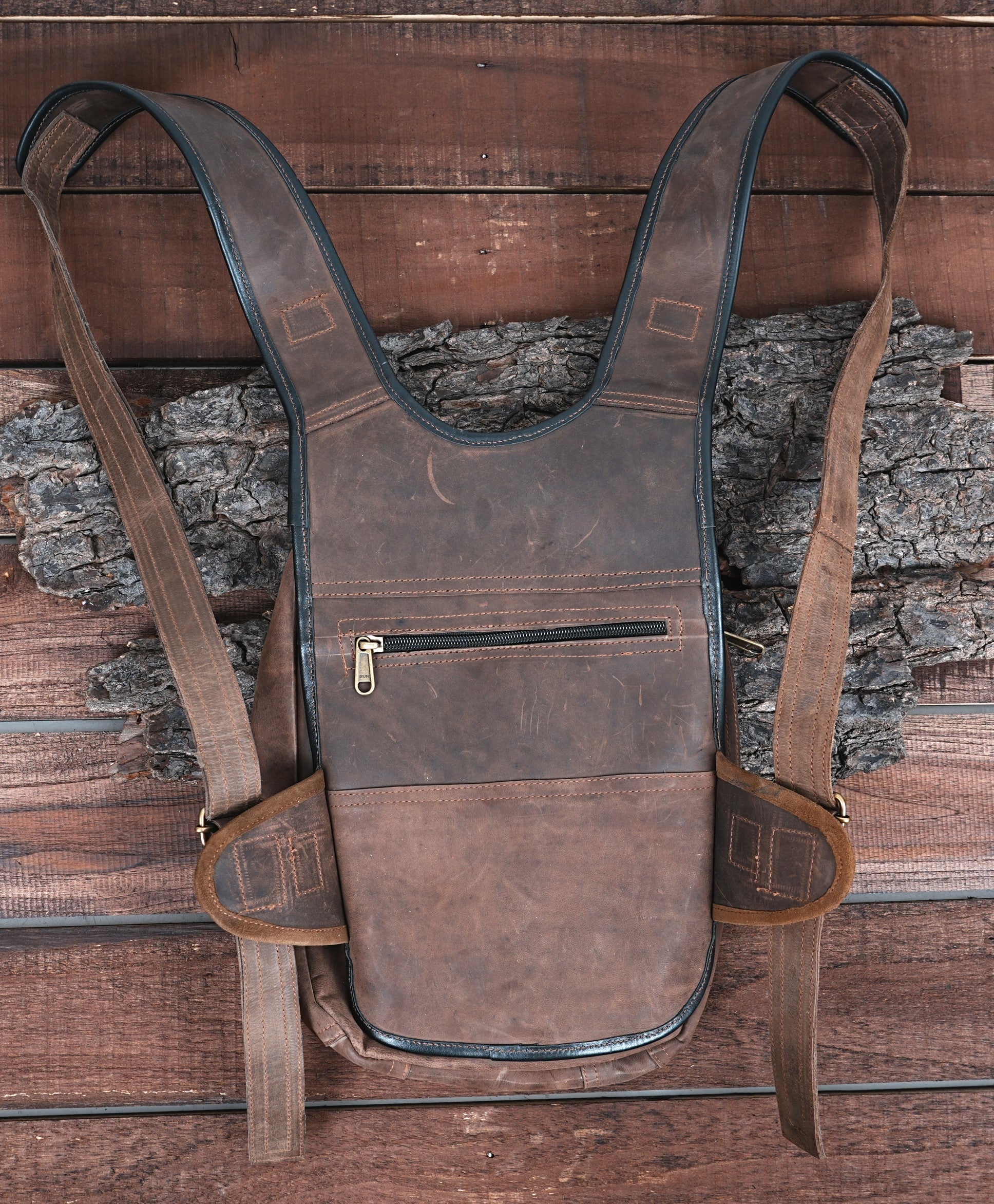 Custom Leather Ninja Bag: Travel, Office, College & School Ready