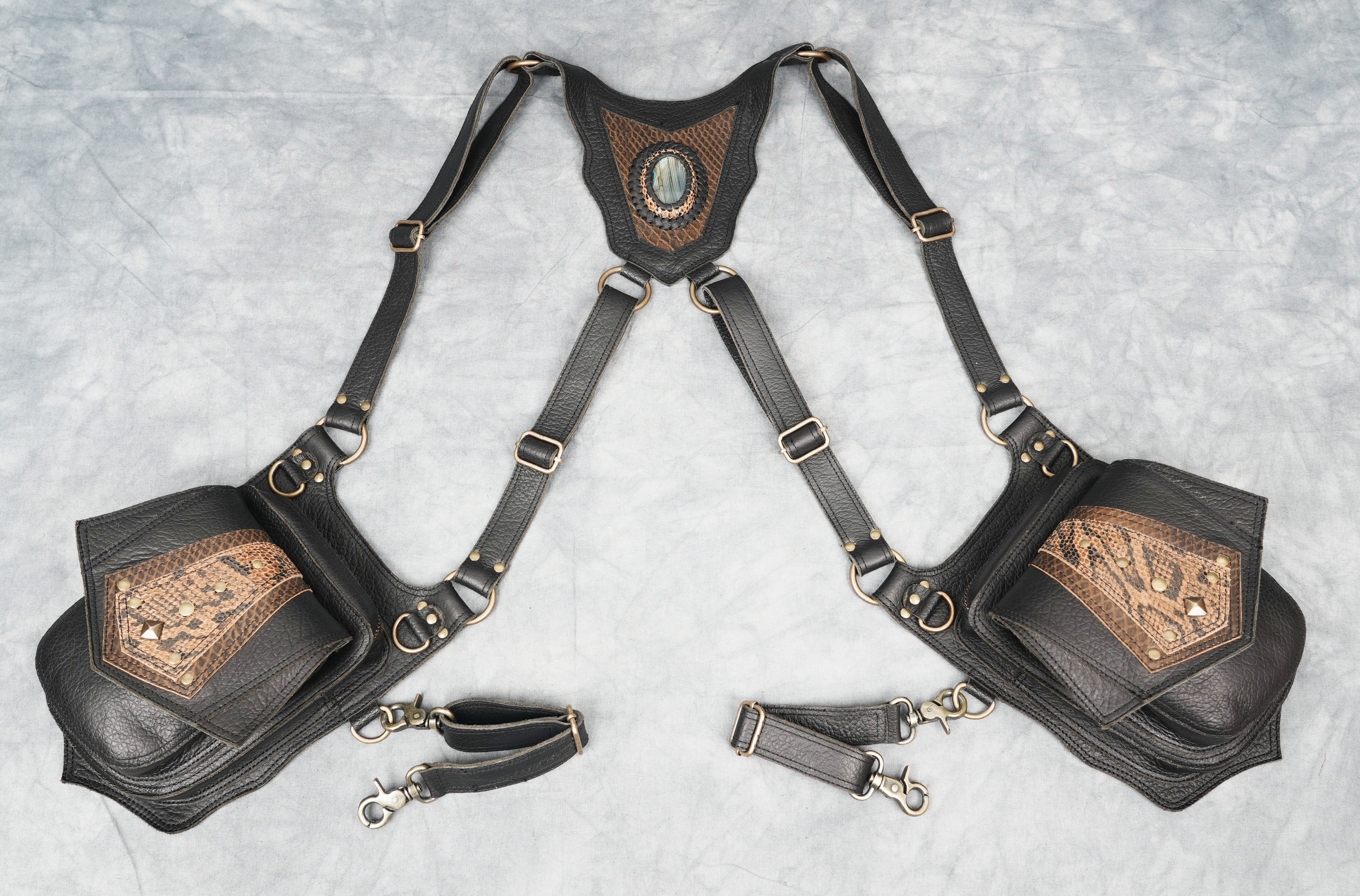 Festival Leather Holster Bag || Gems Stone || Genuine Leather Holster || Leather Holster ||