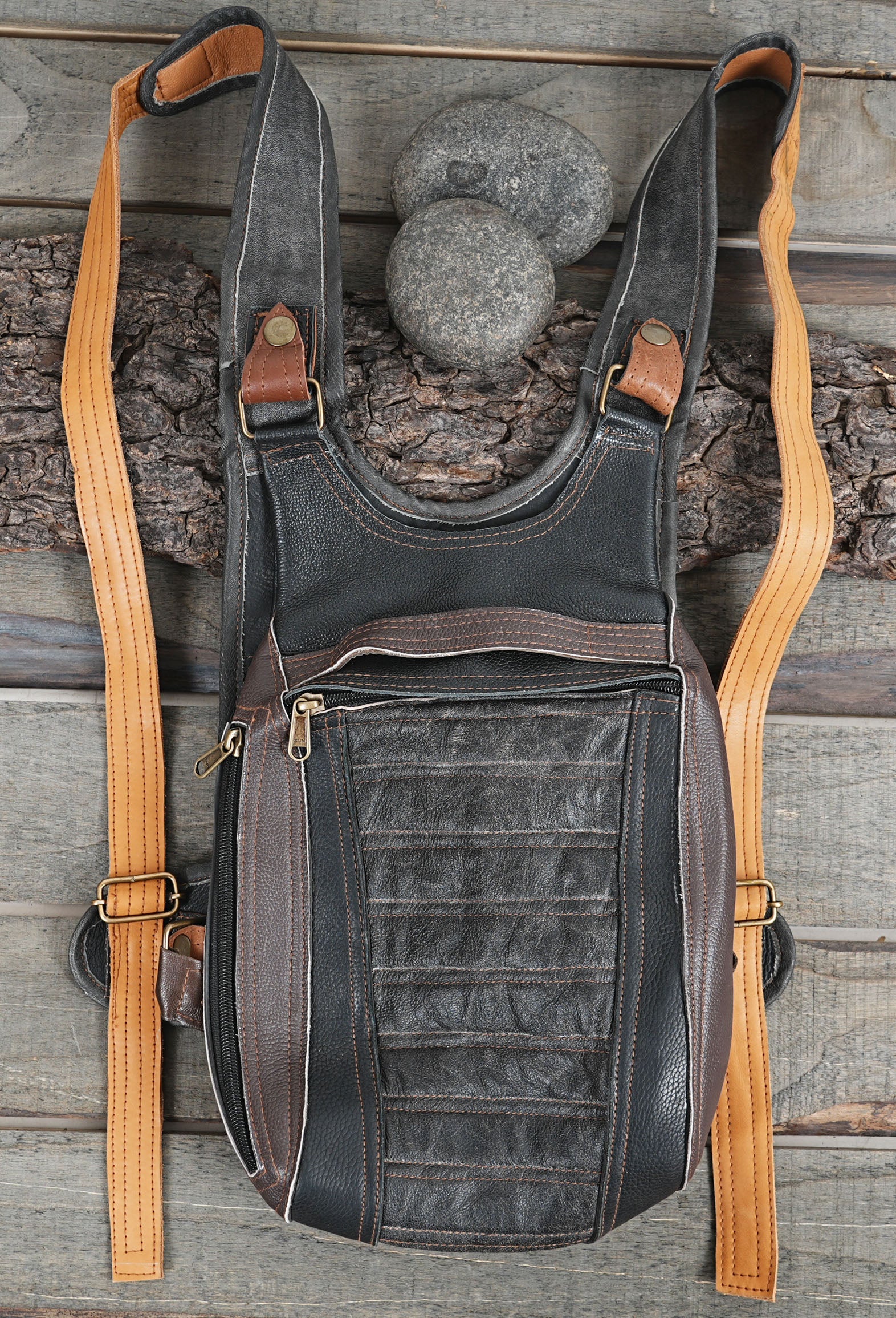 Premium Leather Ninja Bag: Perfect for Travel, Office, College & School