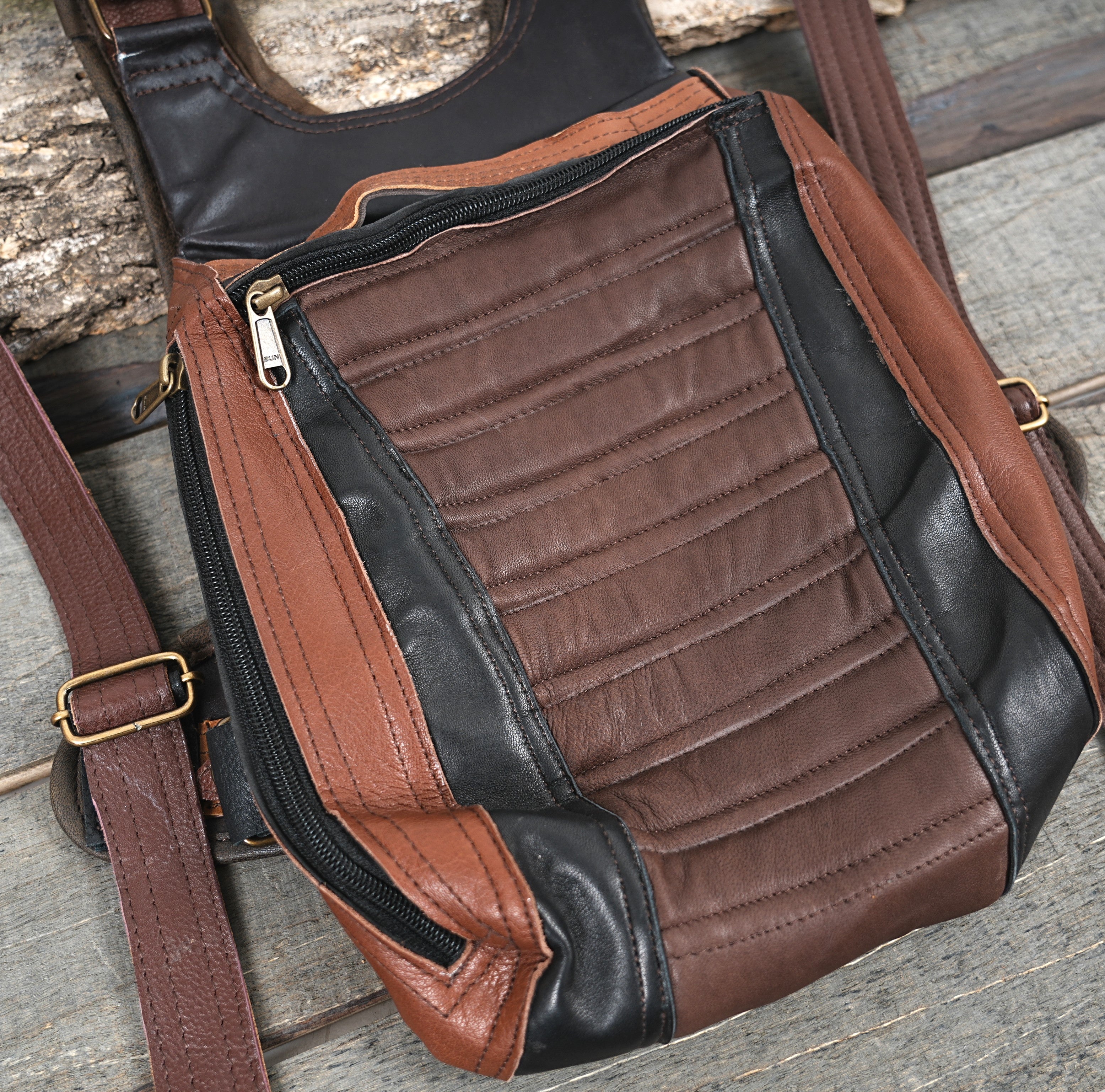 Custom Leather Ninja Bag: Travel, Office, College & School Ready