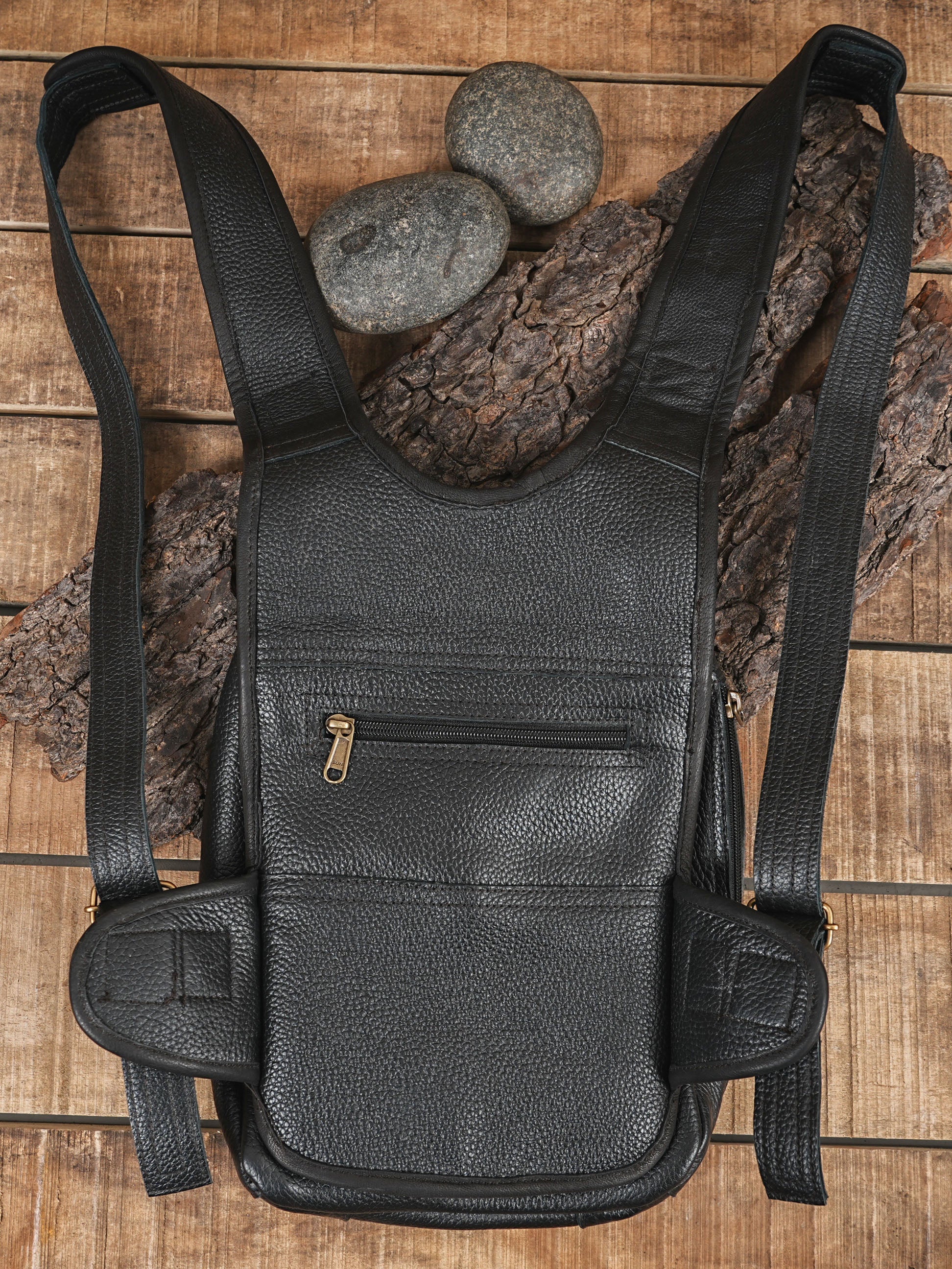 Functional Leather Ninja Bag: Travel, Office, College & School Essentials