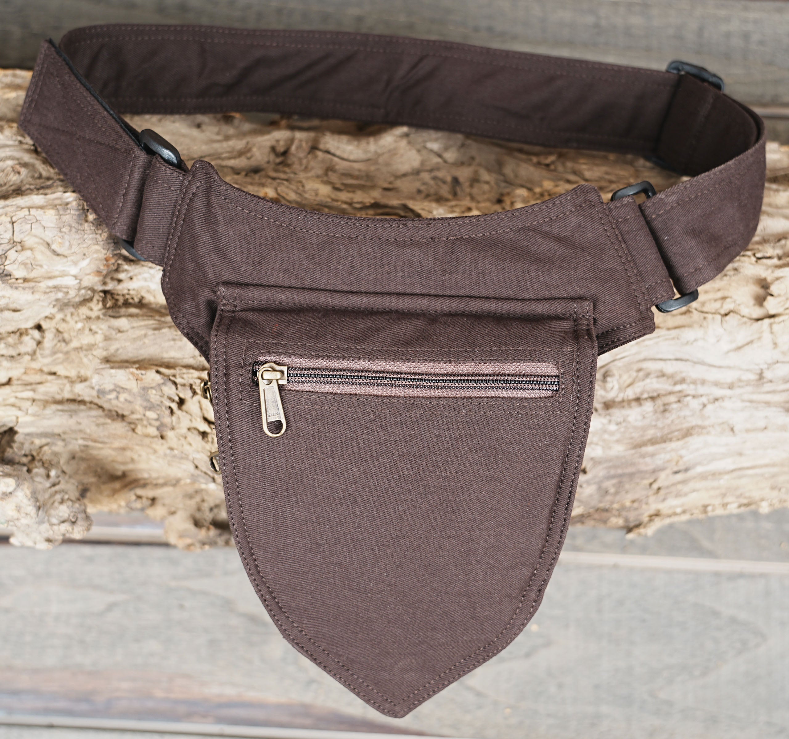 BROWN COTTON HIP BAG || FOR WOMEN & MEN FOR TRAVELLING ||