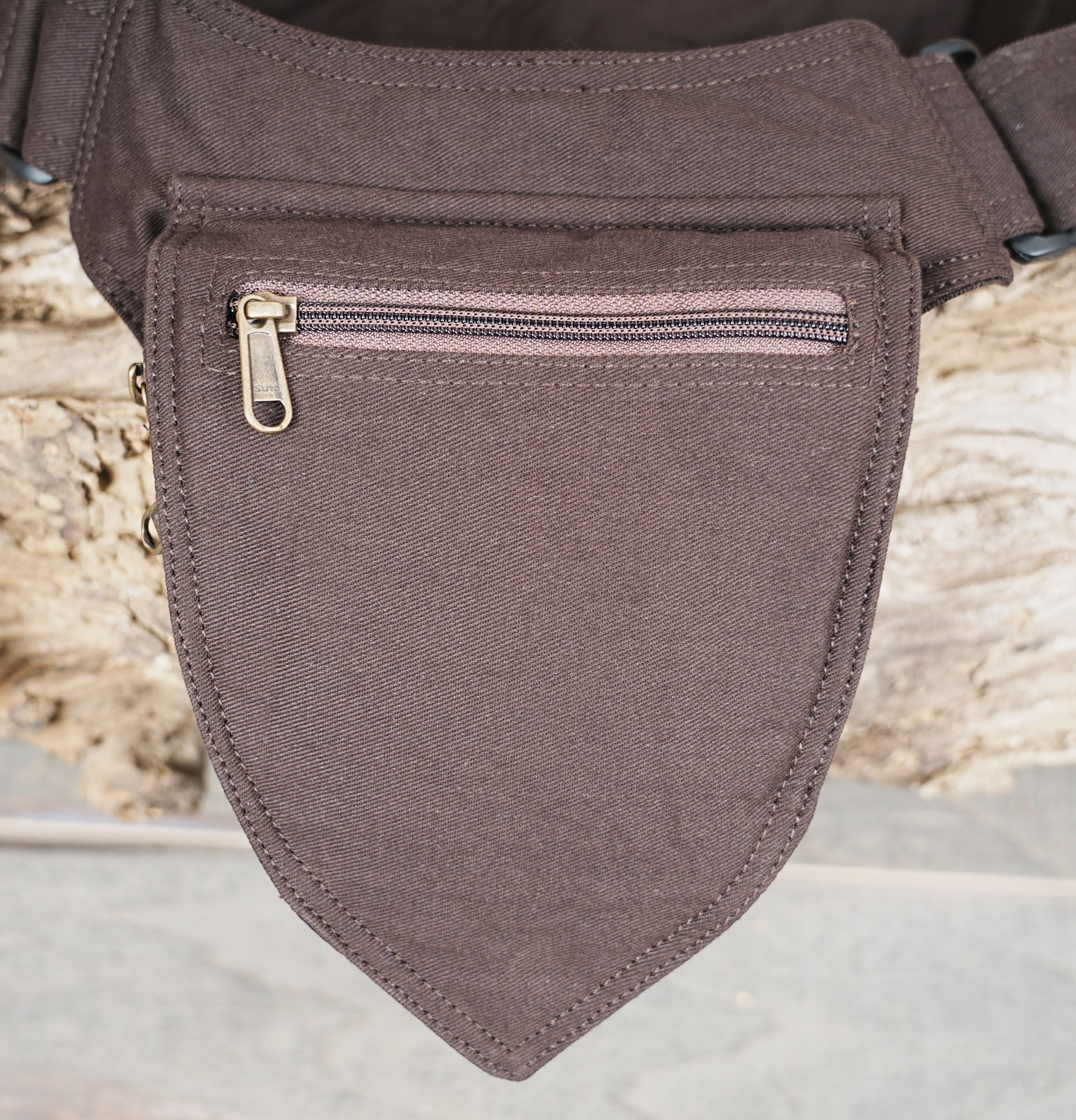 BROWN COTTON HIP BAG || FOR WOMEN & MEN FOR TRAVELLING ||