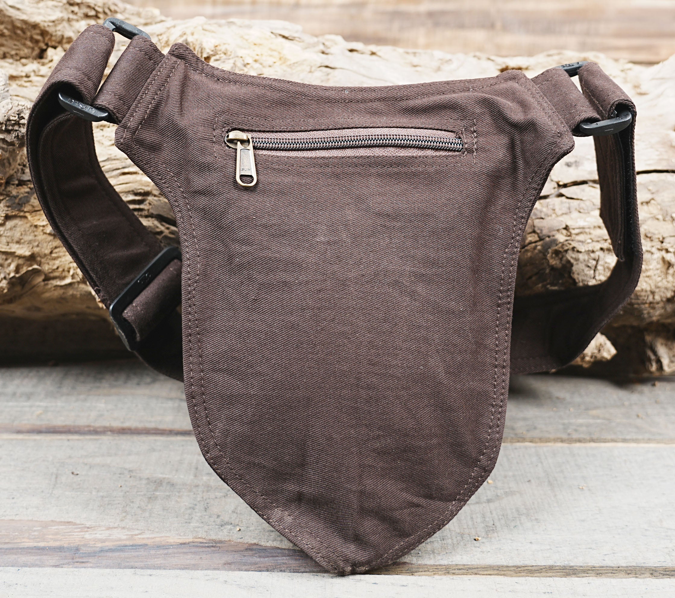 BROWN COTTON HIP BAG || FOR WOMEN & MEN FOR TRAVELLING ||