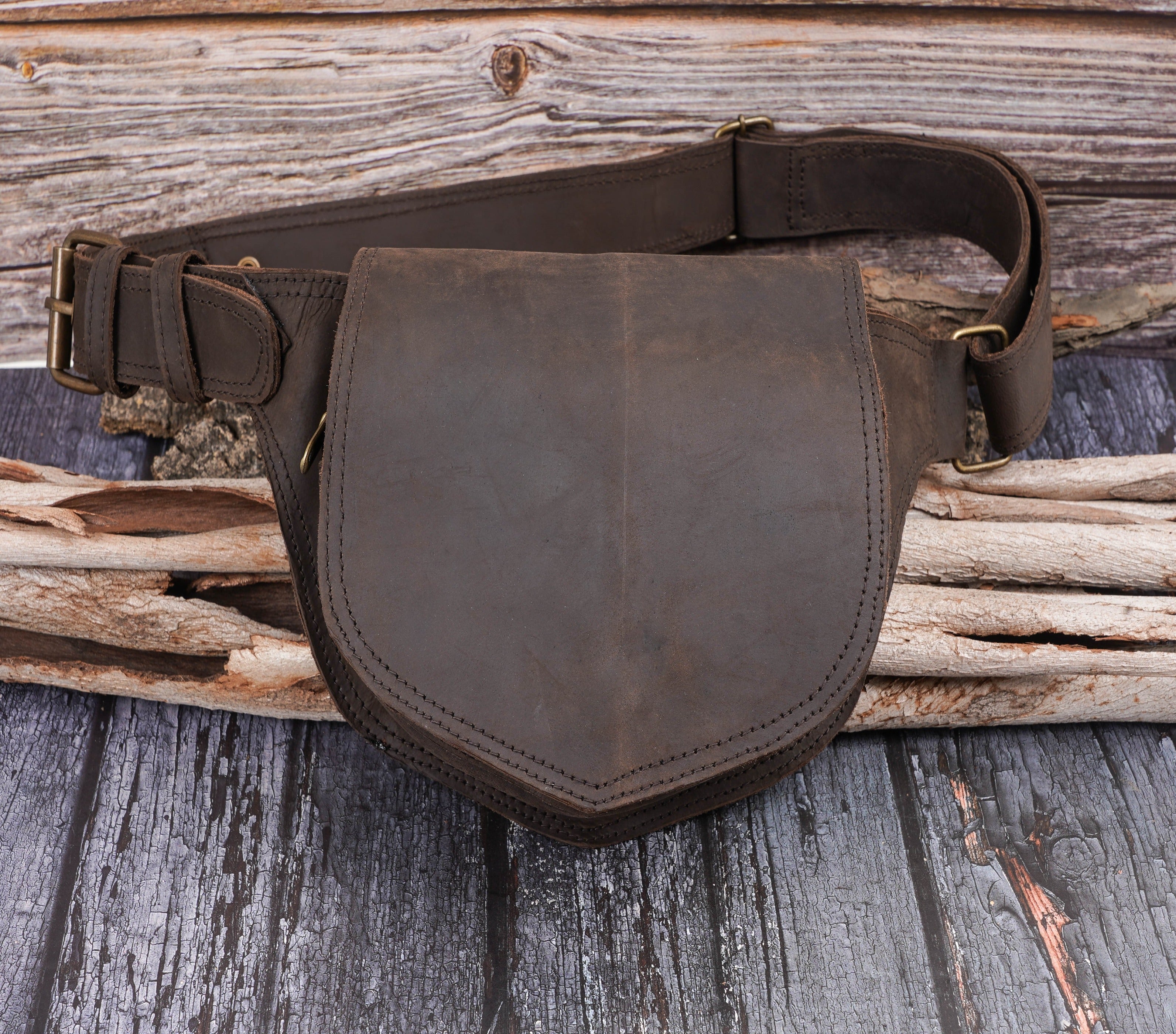 Handmade Bag Leather Hip Bag Festival Hip Bag for unisex