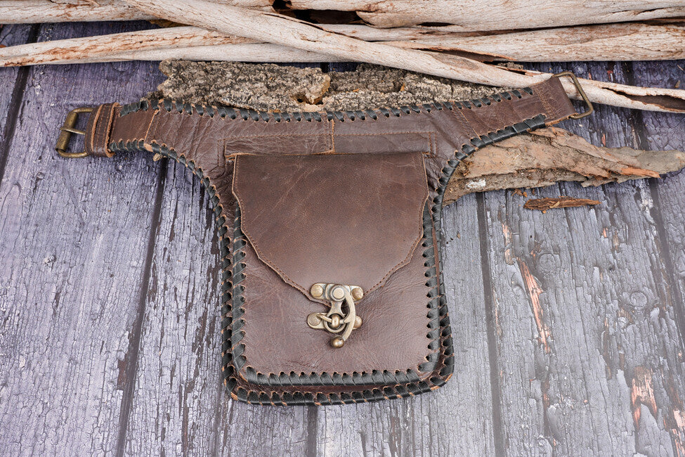 Handmade Leather Waist Bag