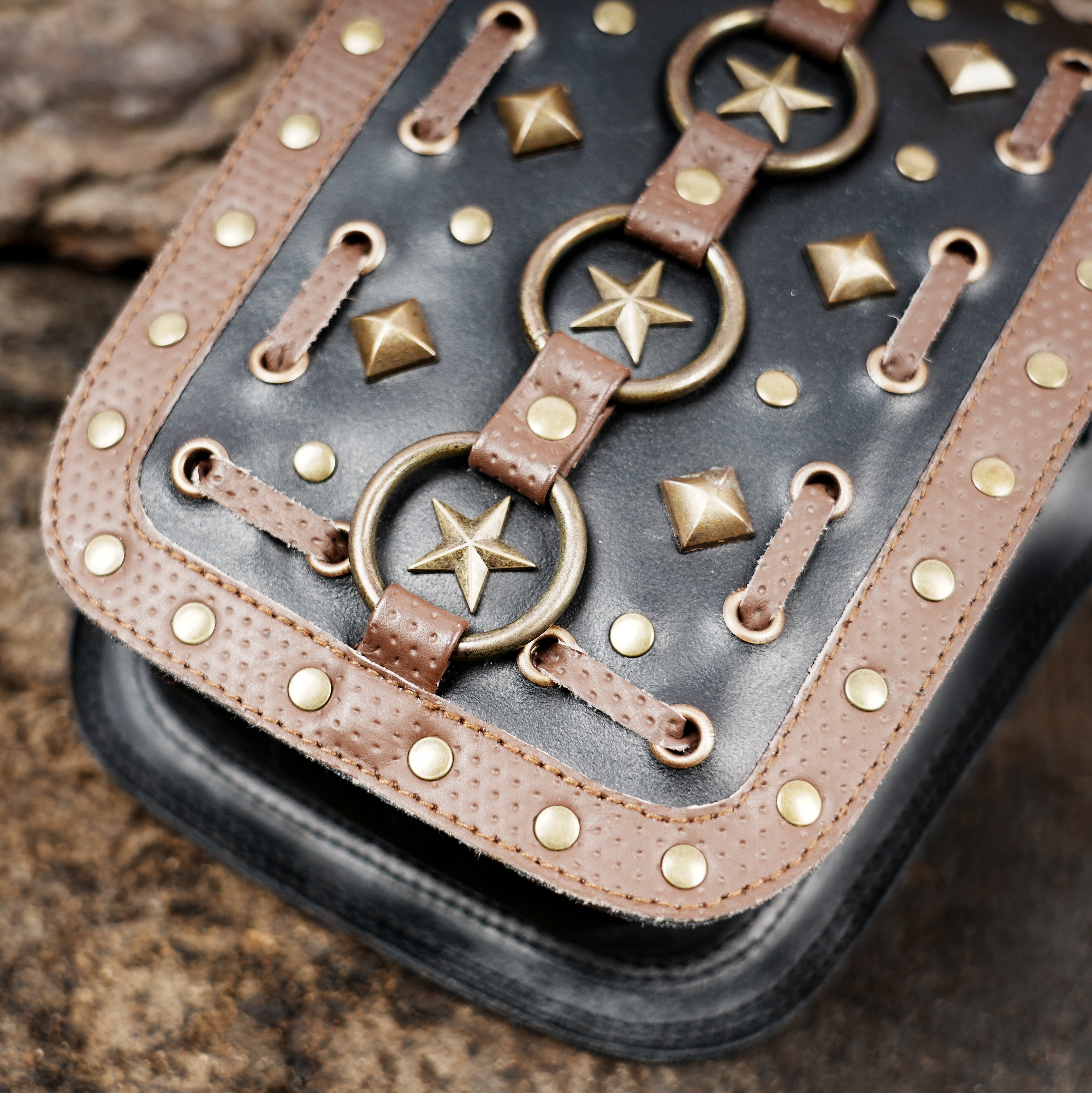 Leather Belt Featuring Antique Brass Rings 50% Off worldwide free shipping