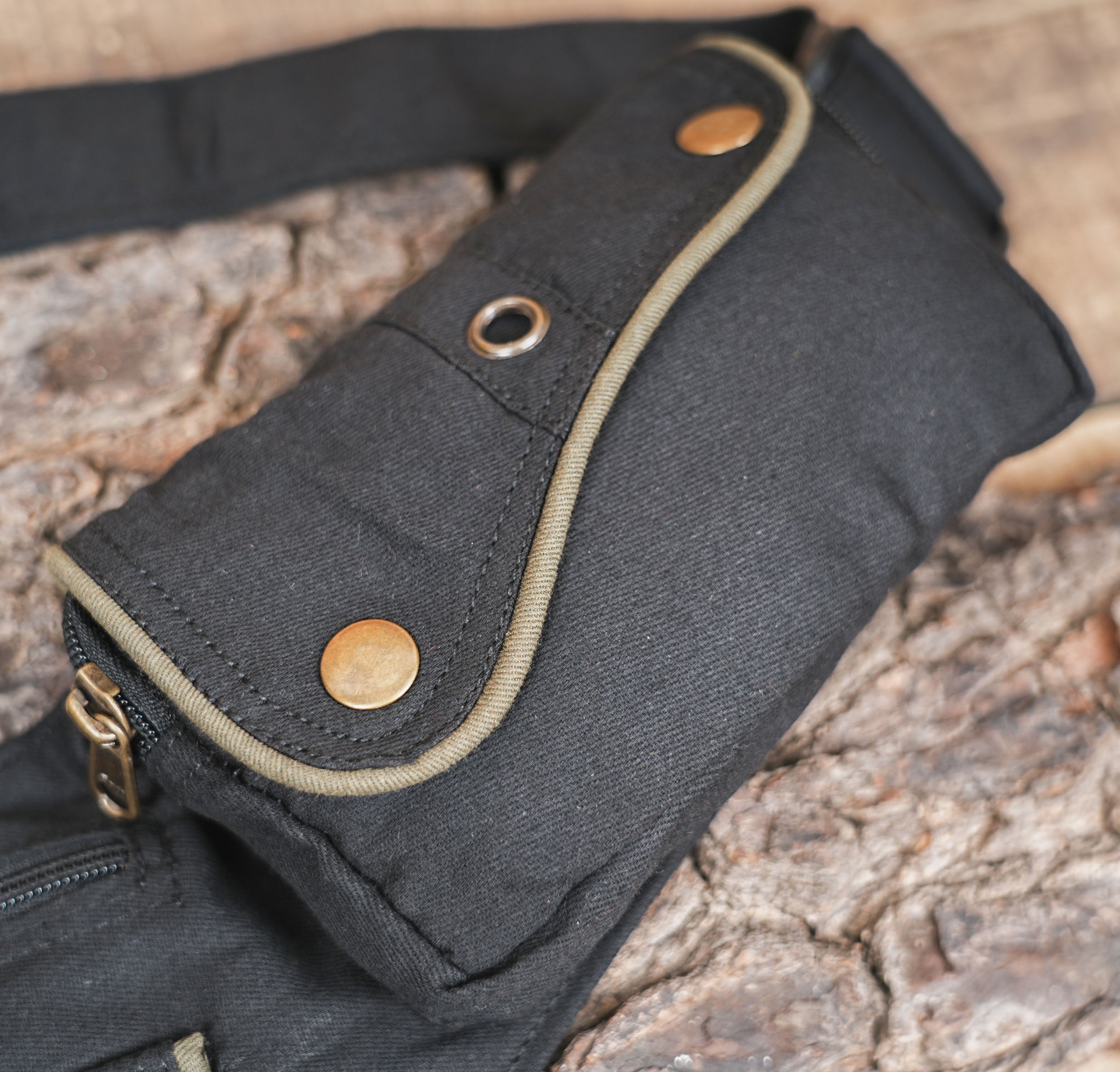 Cotton Waist Belt for Storage with Multiple Compartments 50% Off worldwide free shipping.