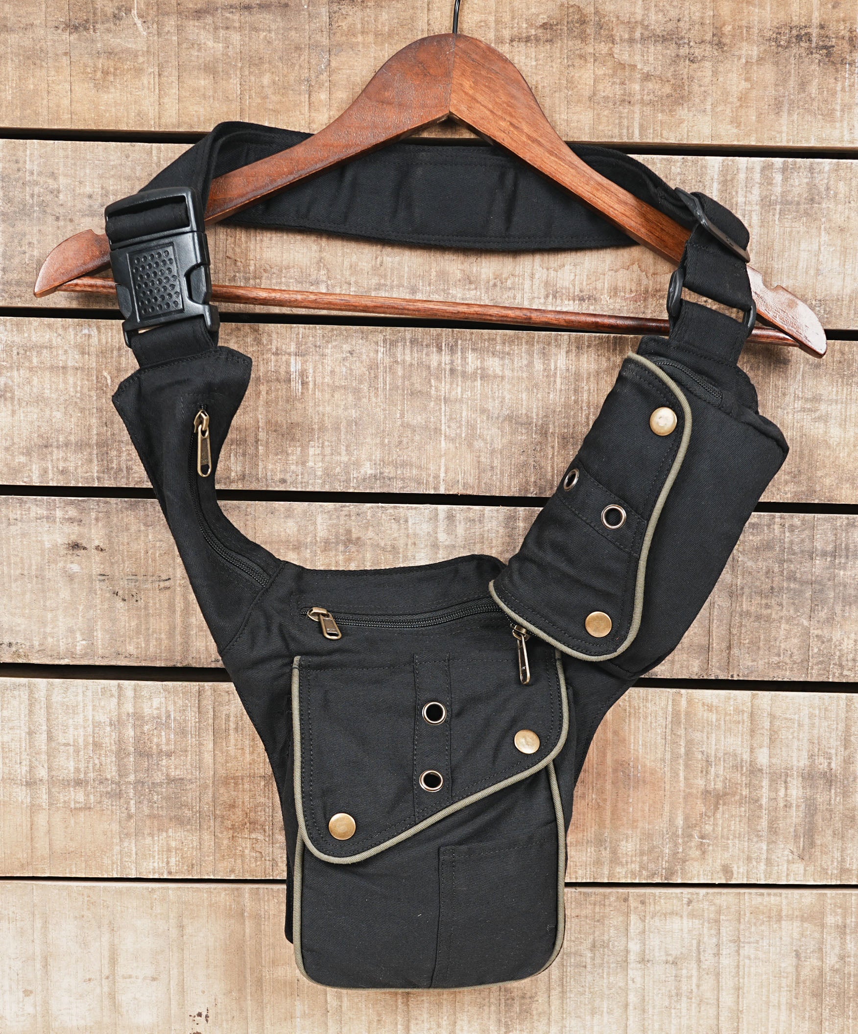 Cotton Waist Belt for Storage with Multiple Compartments 50% Off worldwide free shipping.