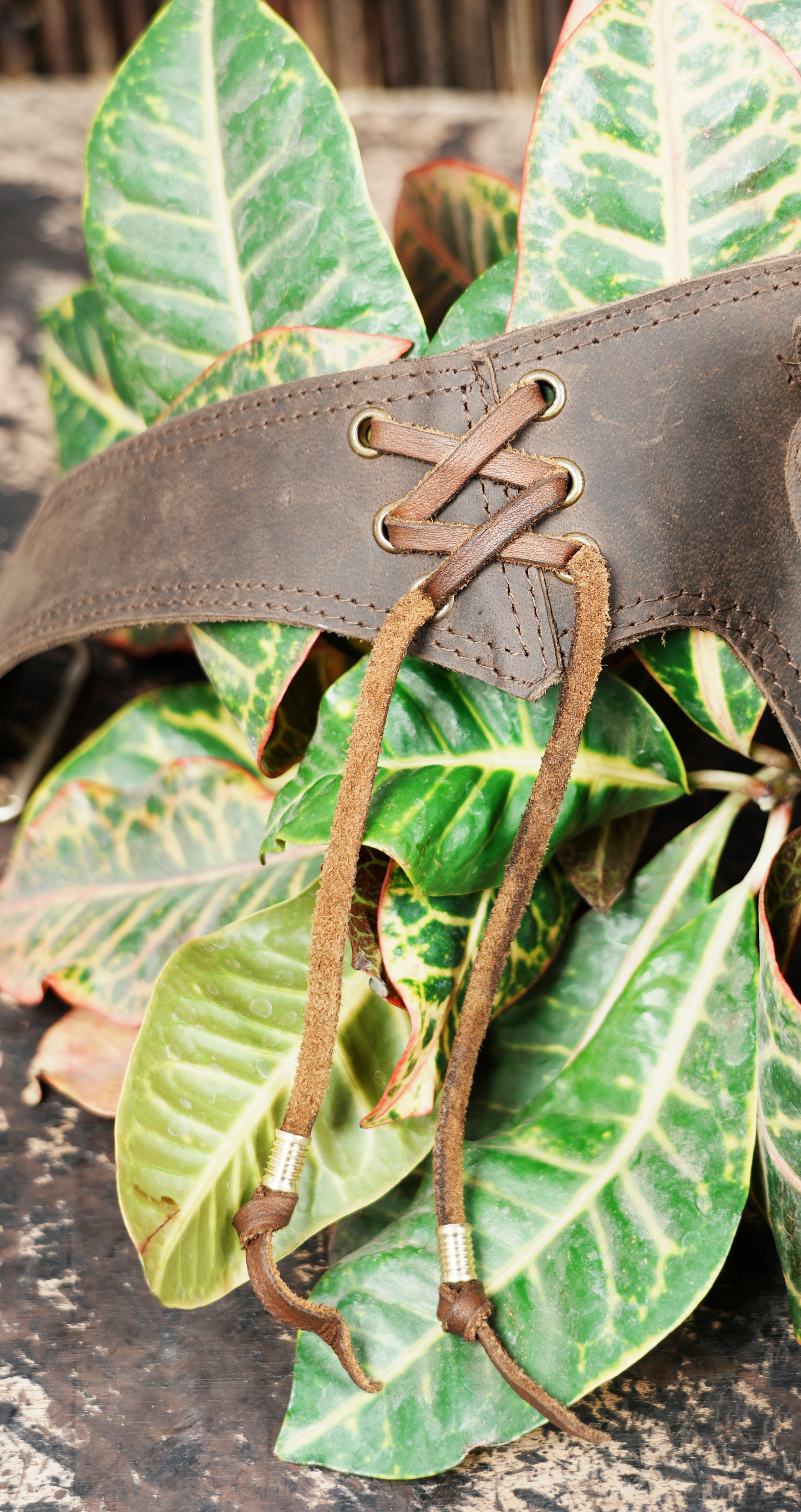 Handmade leather waist thigh utility belt bag