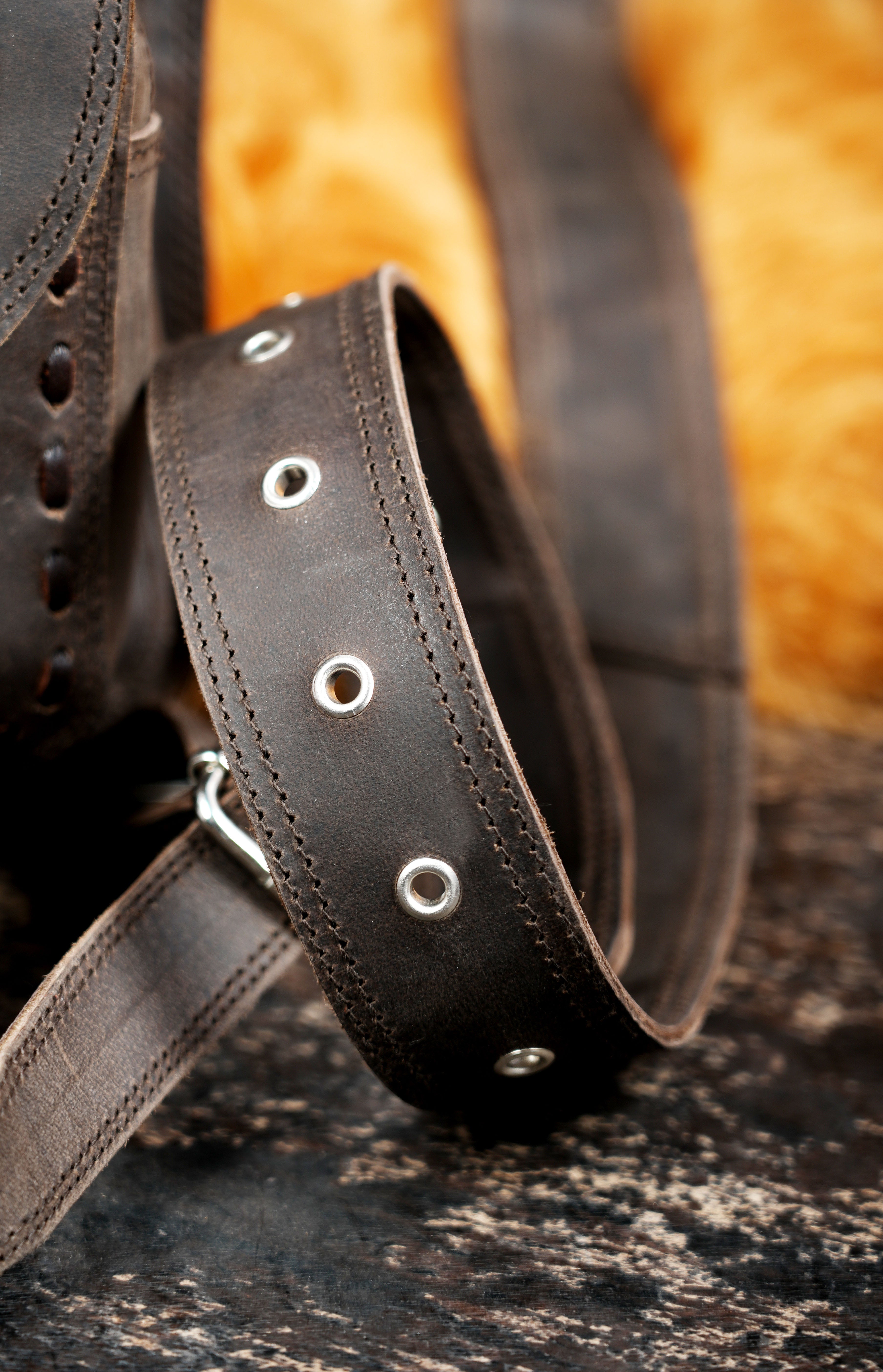 Handcrafted Brown Leather Waist Thigh Belt with Utility Pouch || Brown Leather Waist Thigh Belt for Festivals and Travel (LT/NS/WBTS/6015)