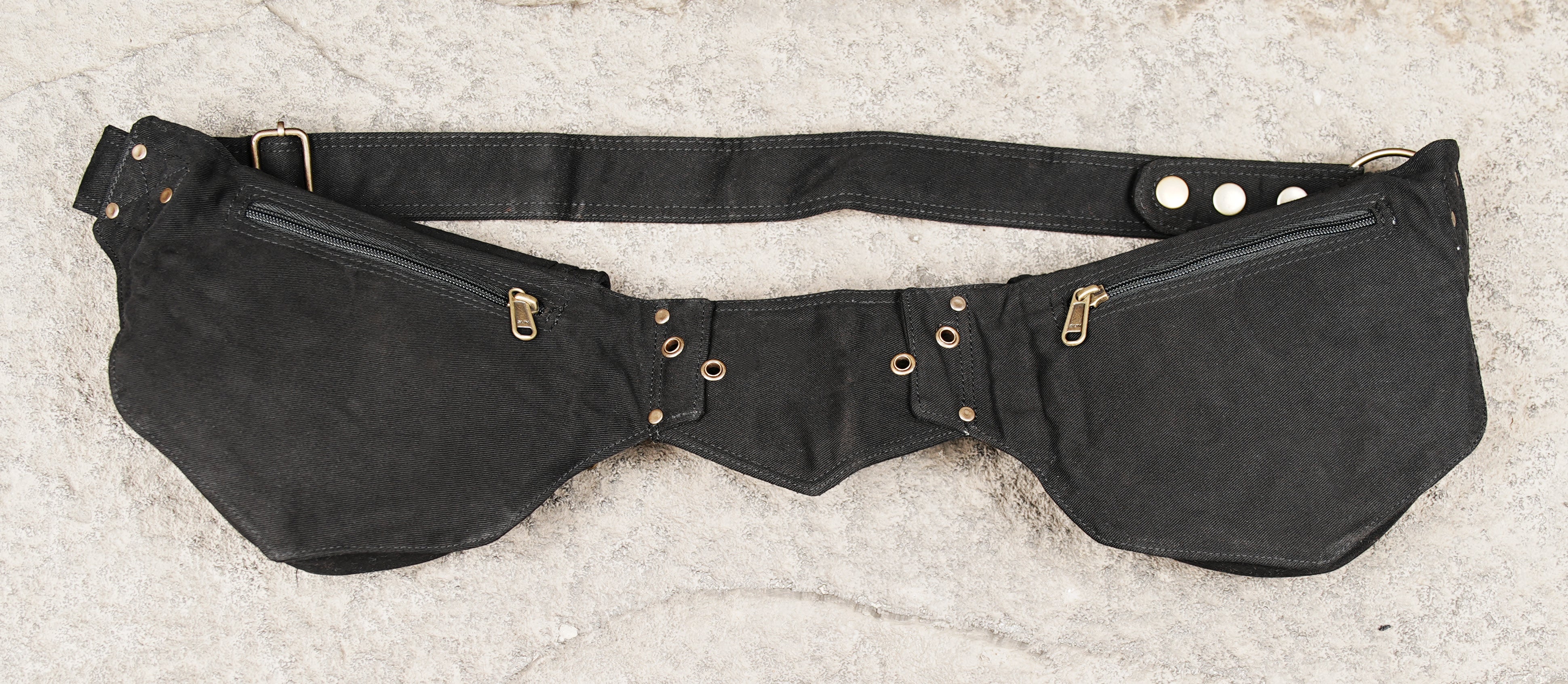 Casual cotton waist belt for outdoor activities and festivals