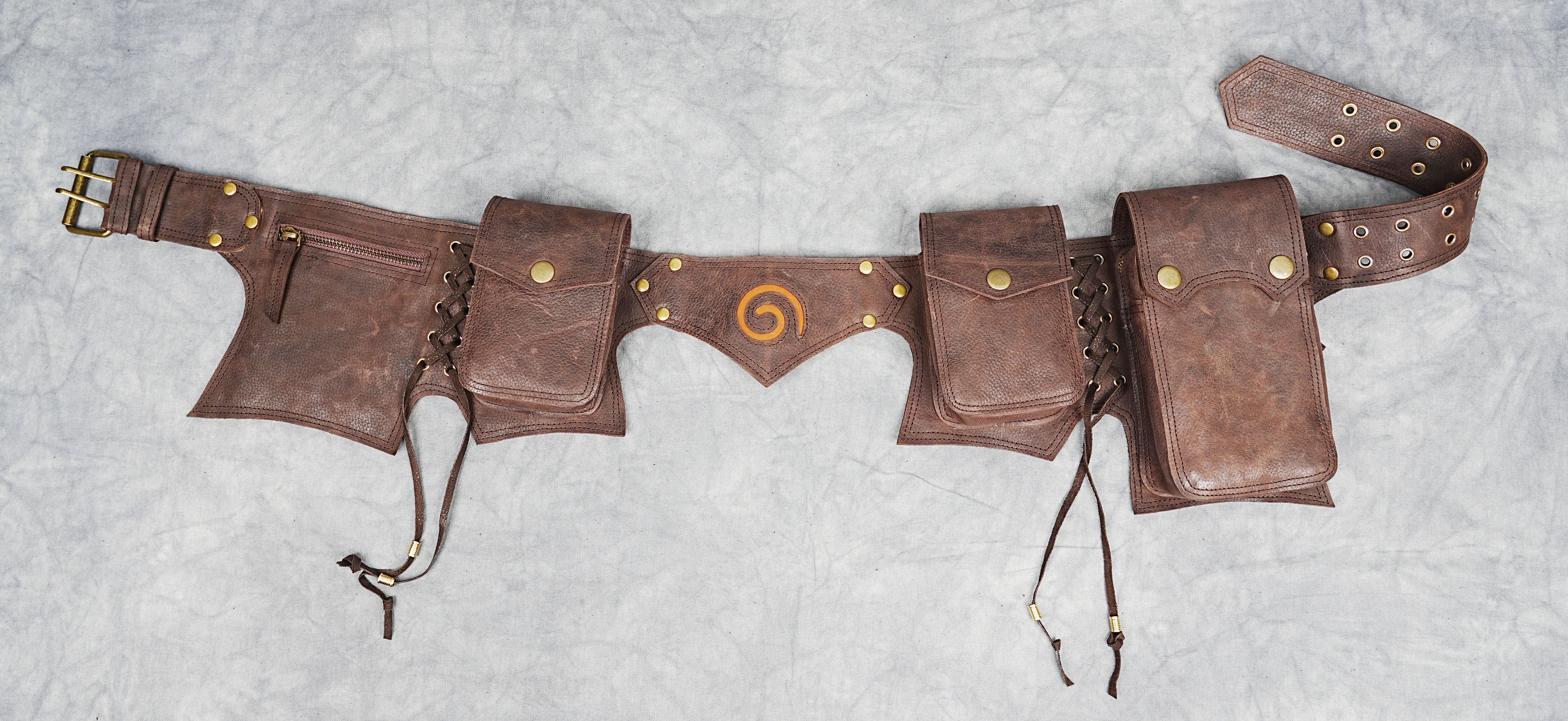 Handcrafted Leather Belt Best Pouch for Unisex - 50% OFF