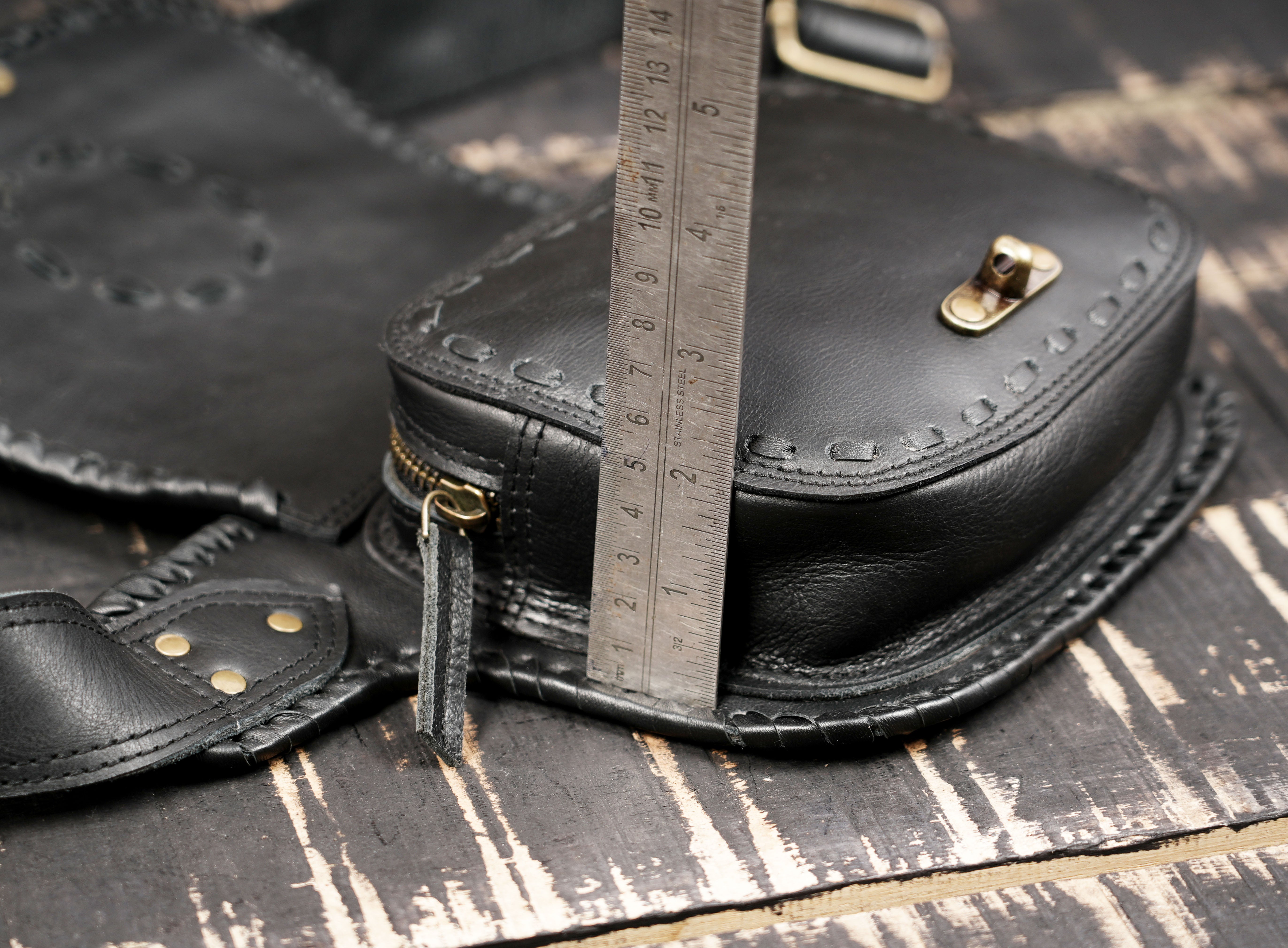 Handmade Leather Waist Belt with Pouch | Steampunk Gothic Utility Belt | Steampunk Leather Waist Belt with Stone Detail | Handmade Utility Bag (LT/AB/WB/6078)