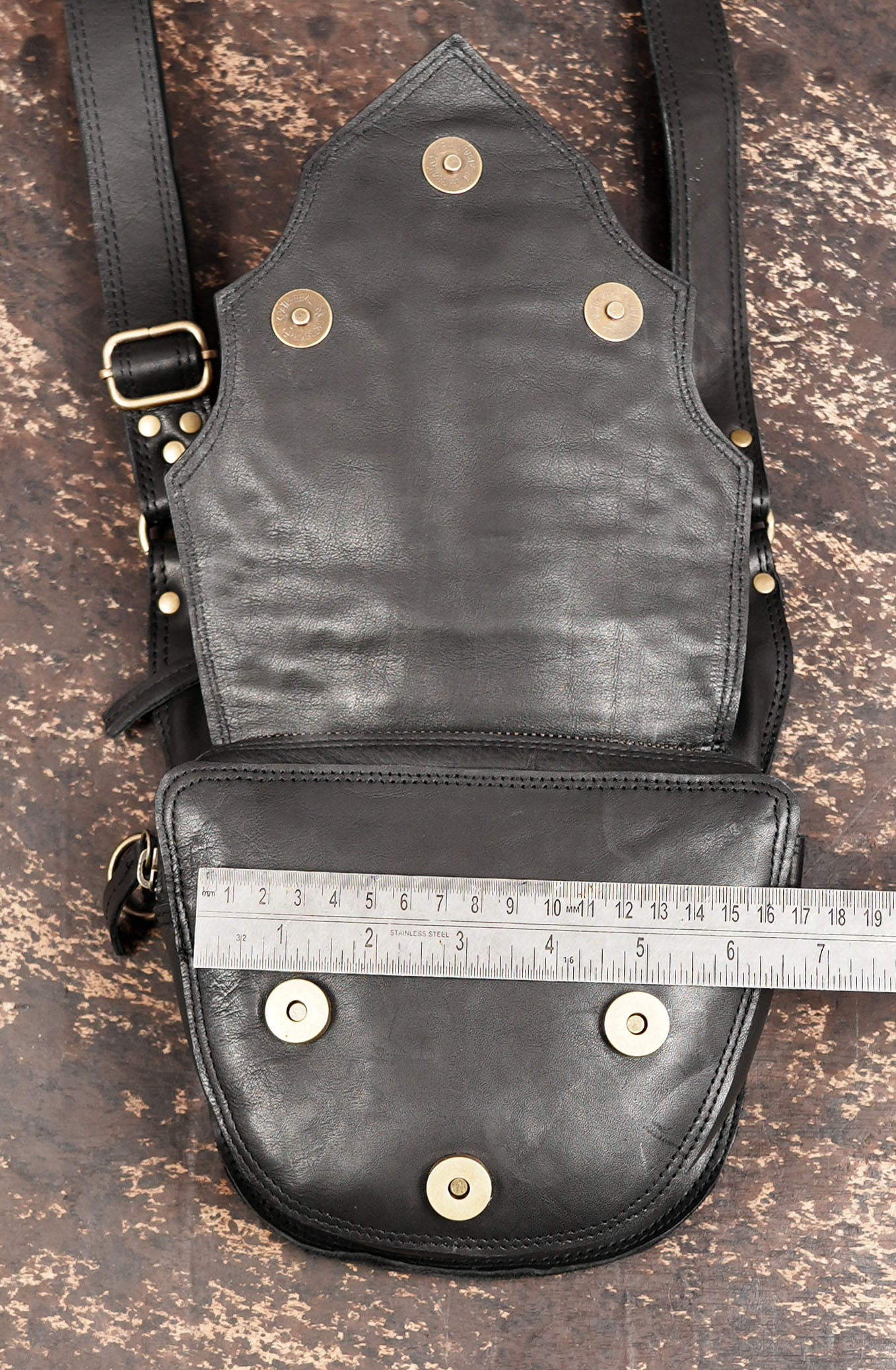 Adjustable leather shoulder holster for travel, cosplay, and hands free use