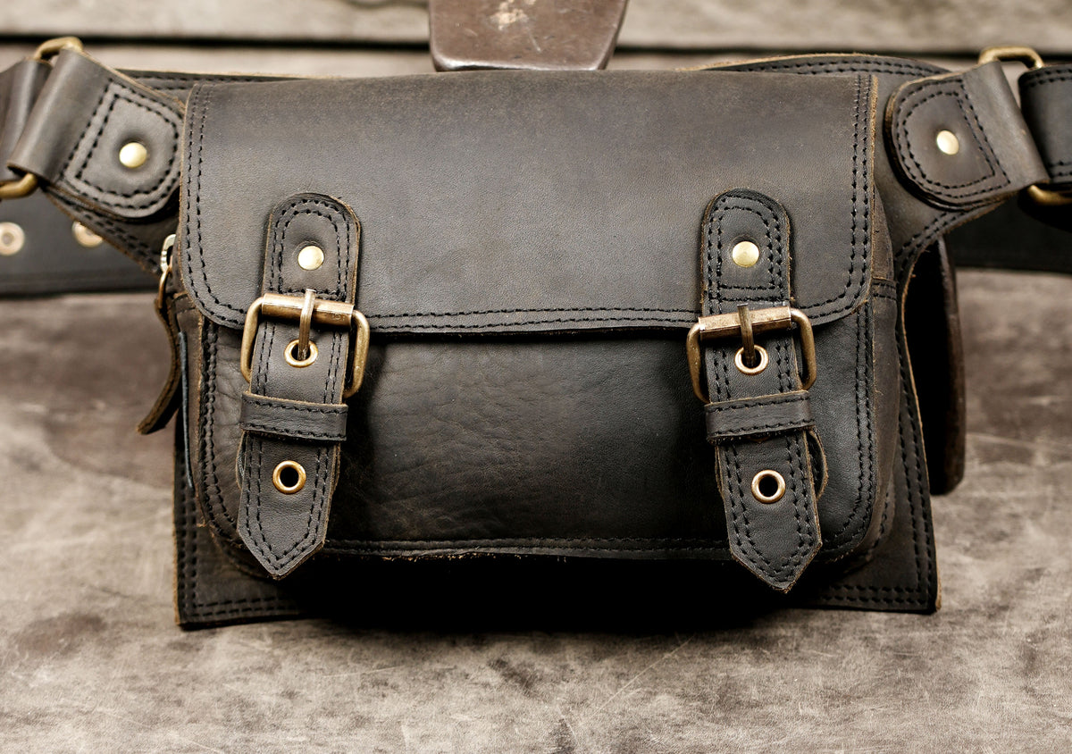 Handcrafted leather waist strap for western outfits