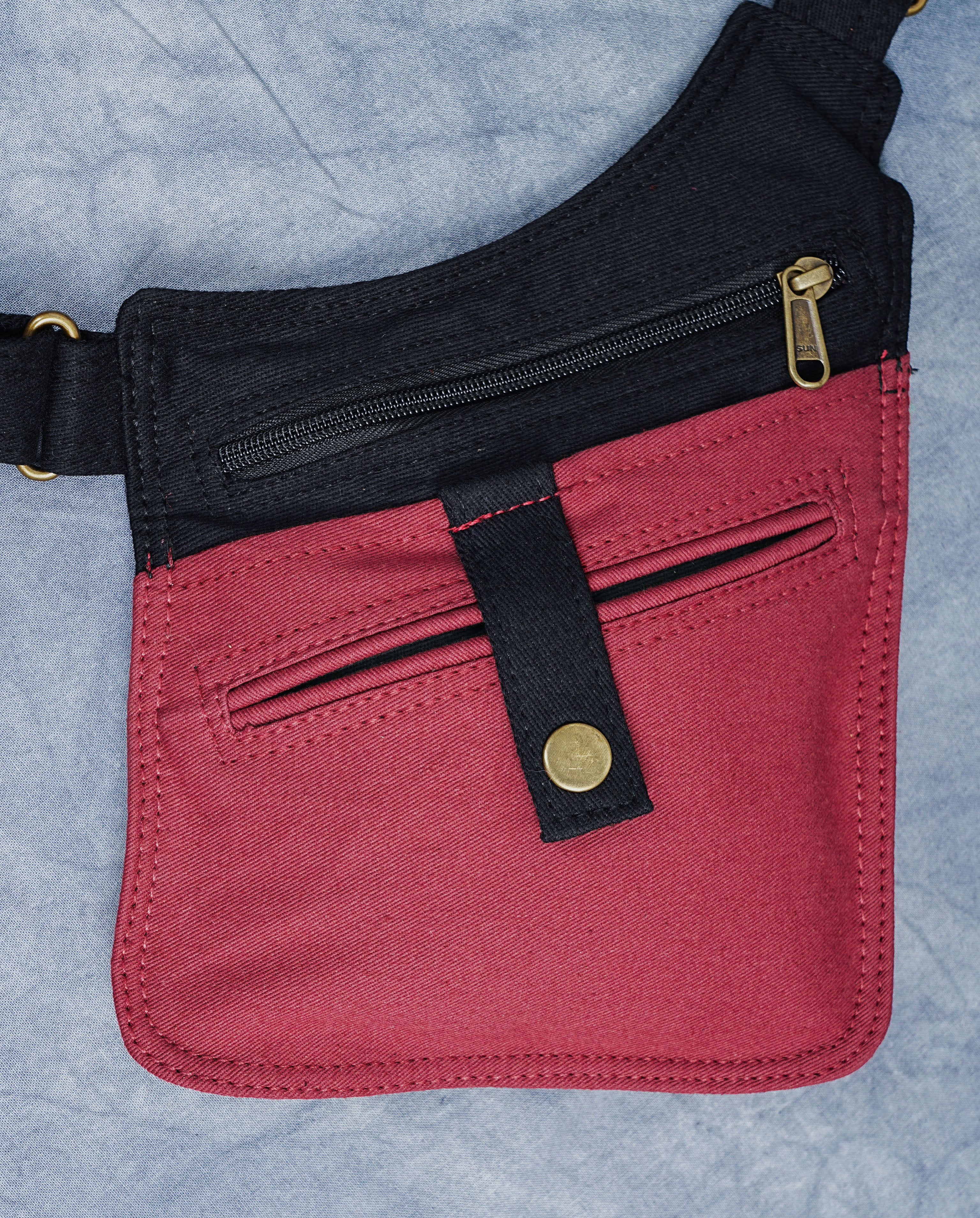 Holster bag || Shoulder bag || Utility vest bag || fully adjustable belt || red and black designs || unisex bag