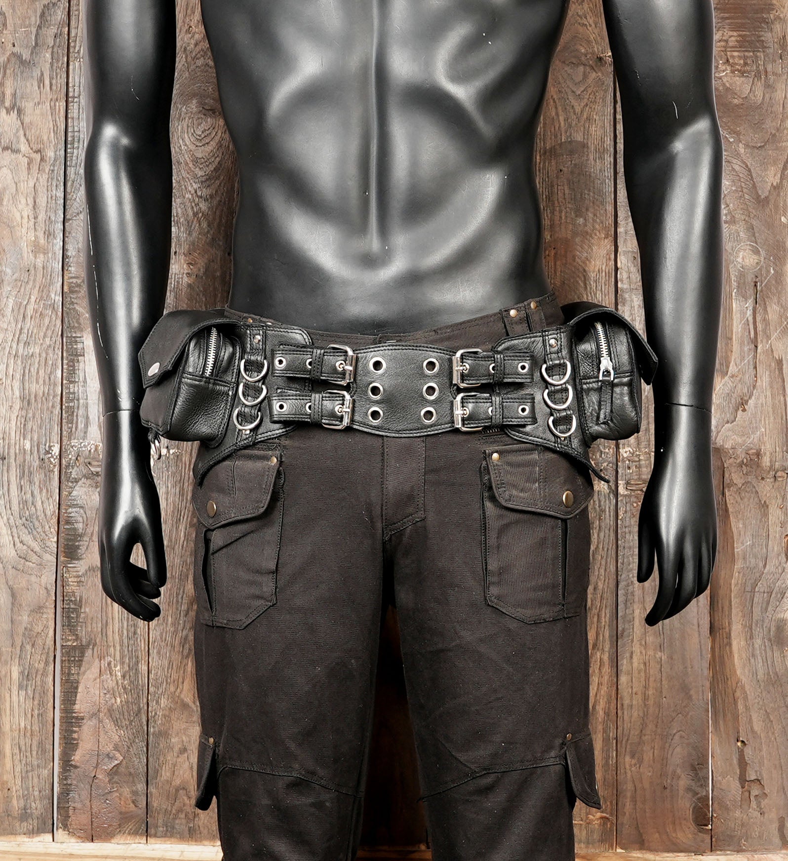 leather waist belt for hands-free carry
