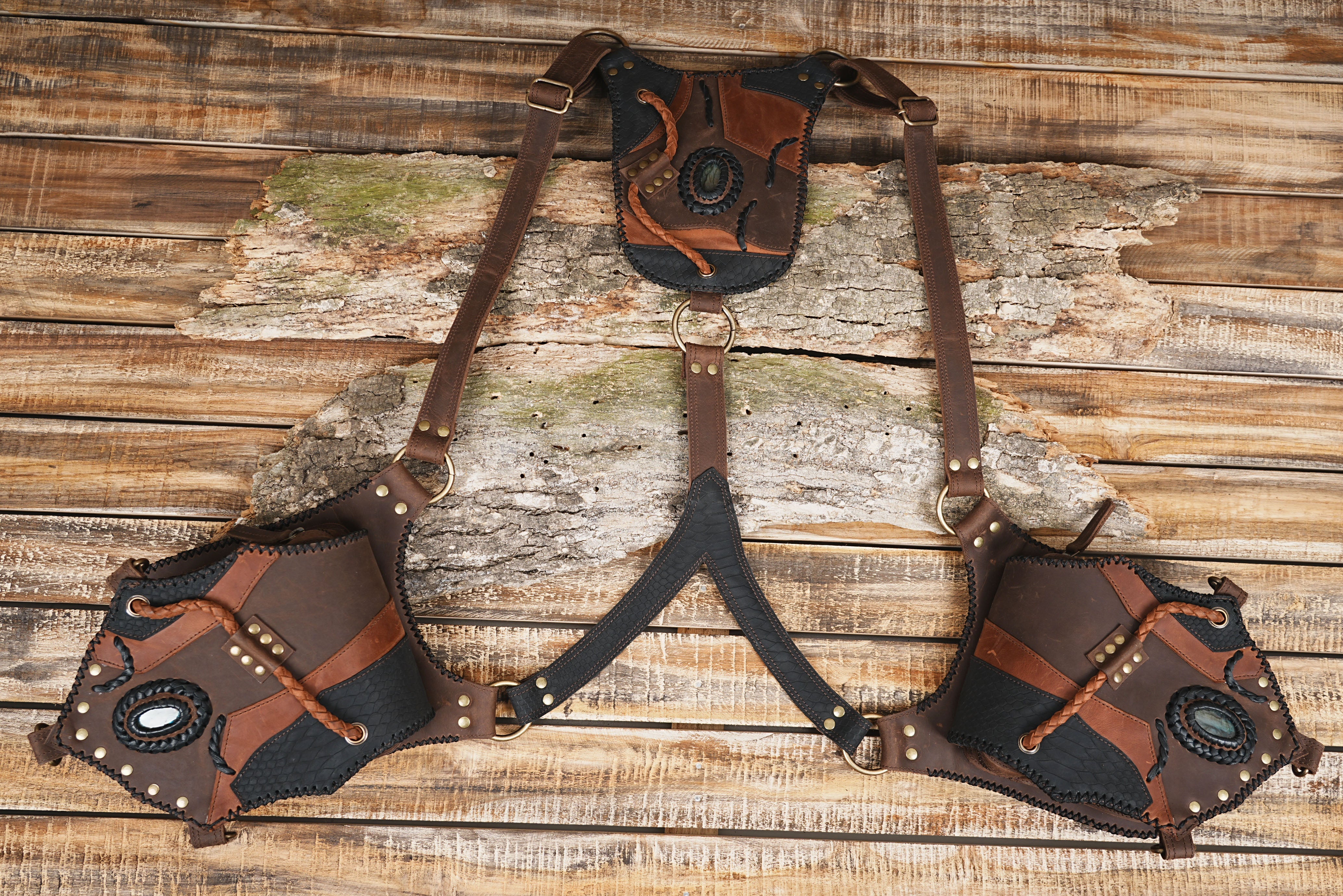 •	Leather Holster Bag, Shoulder Holster, , Leather Holster Bag, Handmade Bag