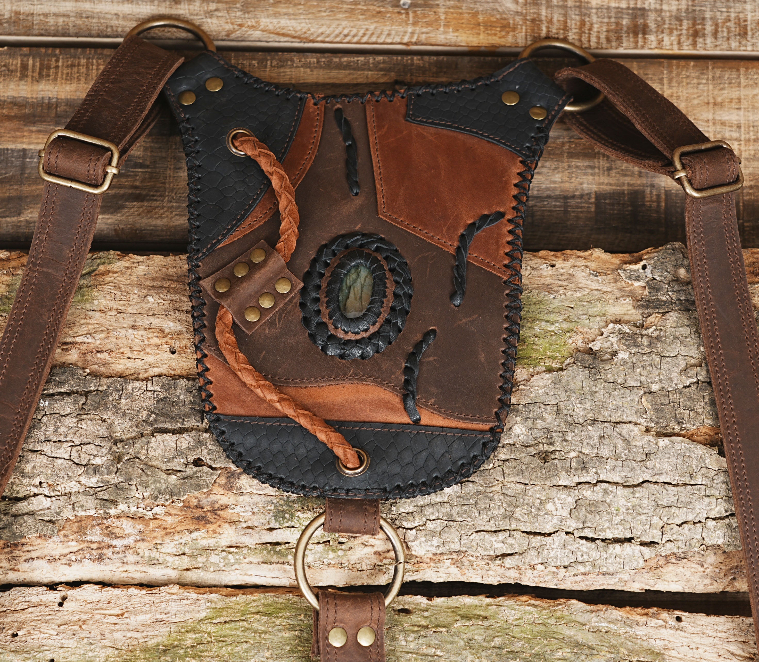 •	Leather Holster Bag, Shoulder Holster, , Leather Holster Bag, Handmade Bag