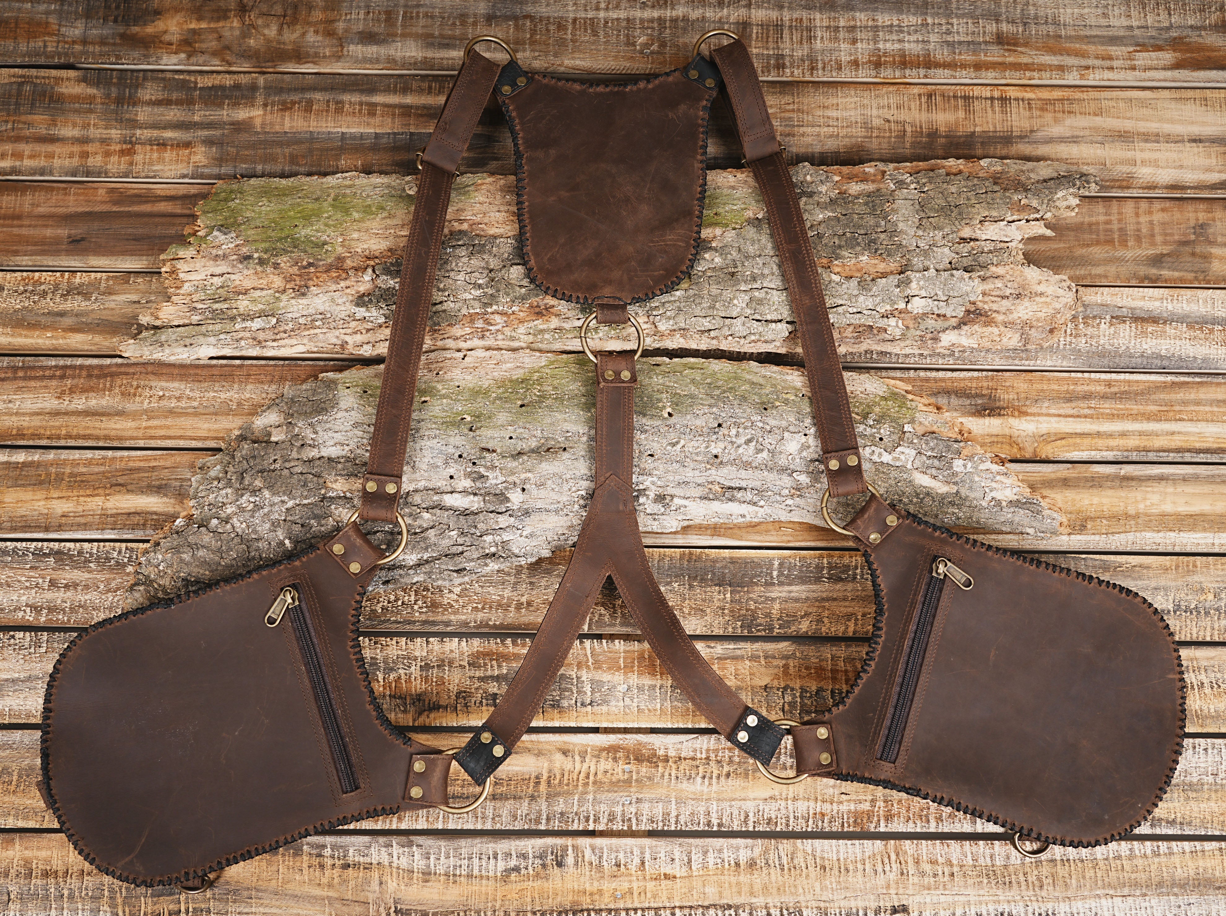 •	Leather Holster Bag, Shoulder Holster, , Leather Holster Bag, Handmade Bag