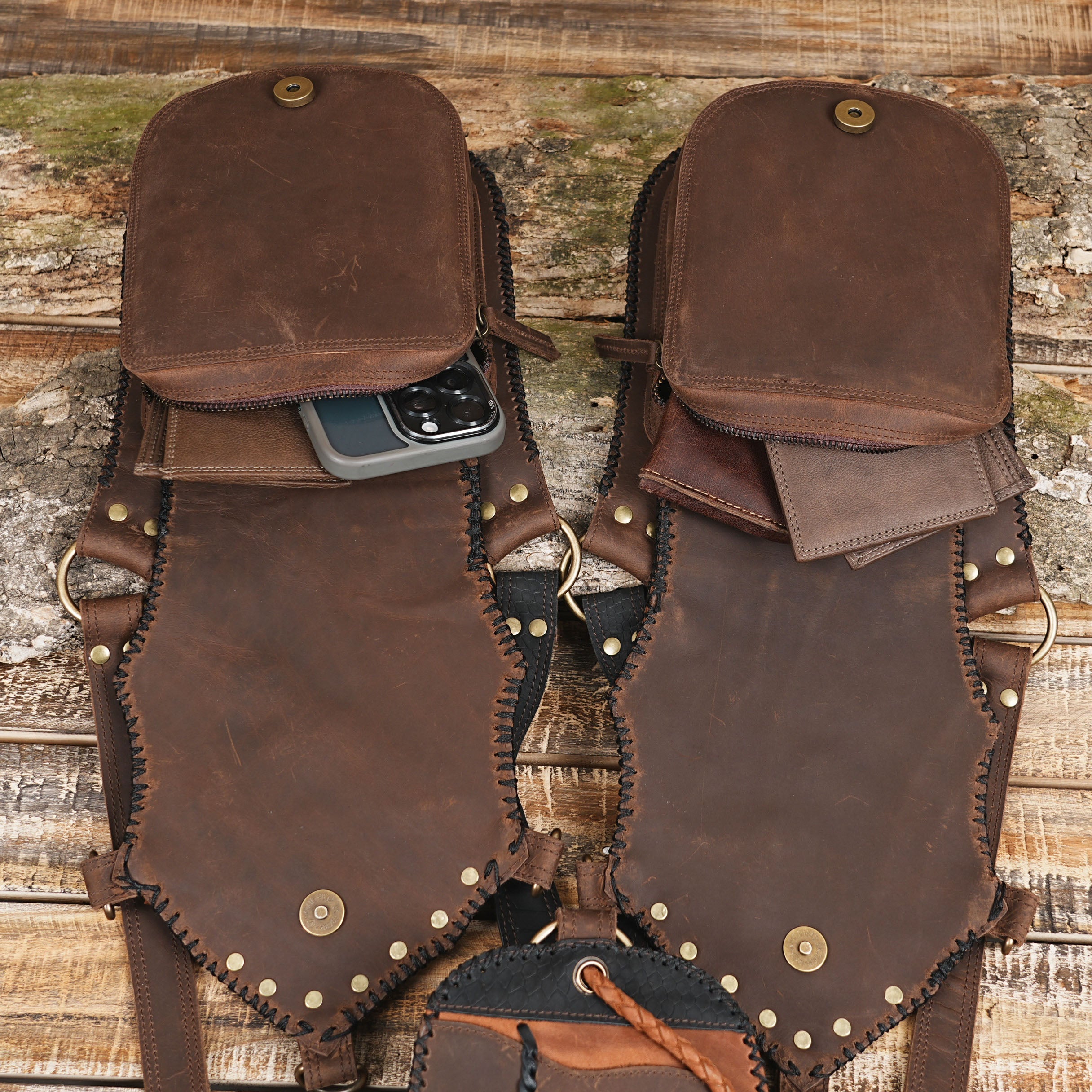 •	Leather Holster Bag, Shoulder Holster, , Leather Holster Bag, Handmade Bag