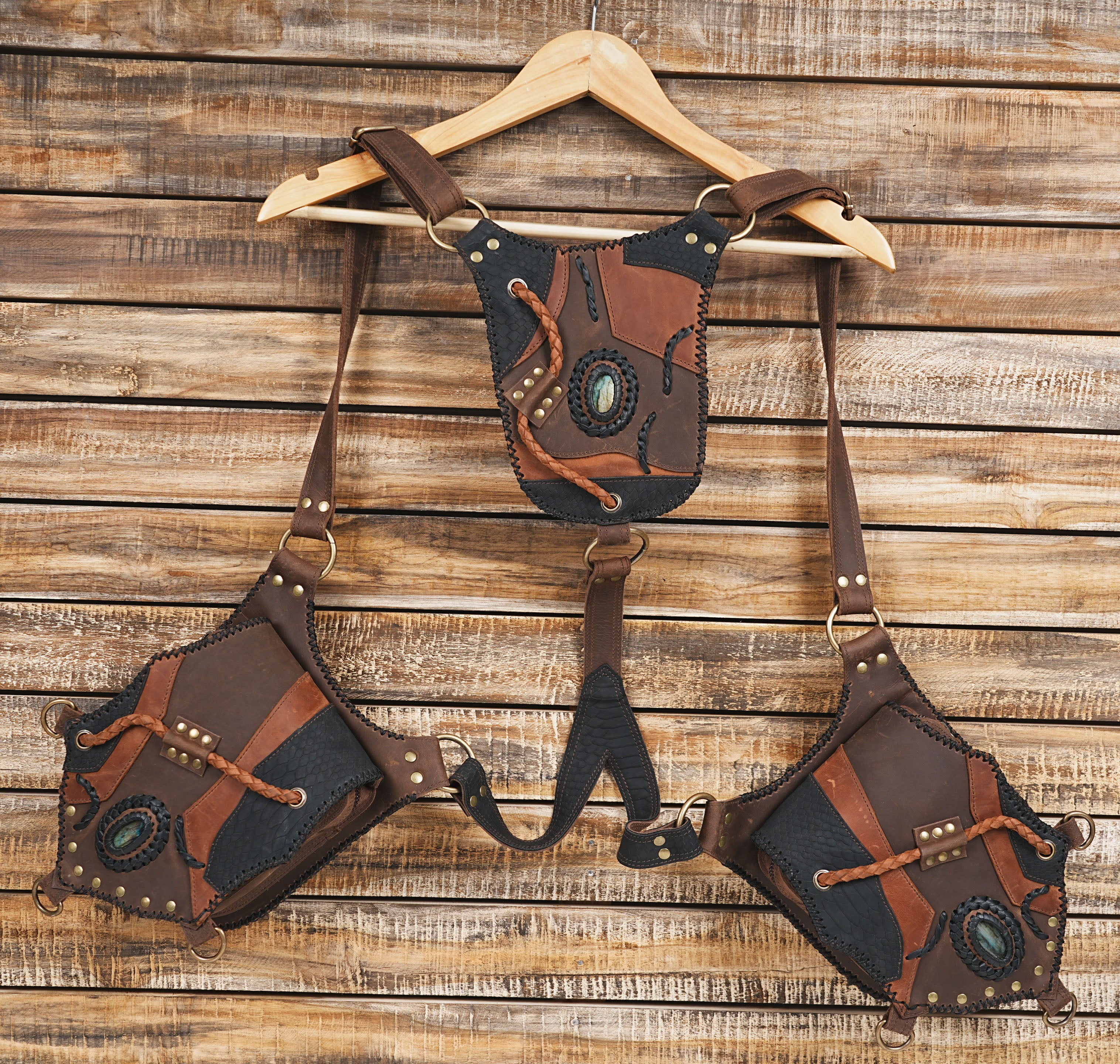 •	Leather Holster Bag, Shoulder Holster, , Leather Holster Bag, Handmade Bag