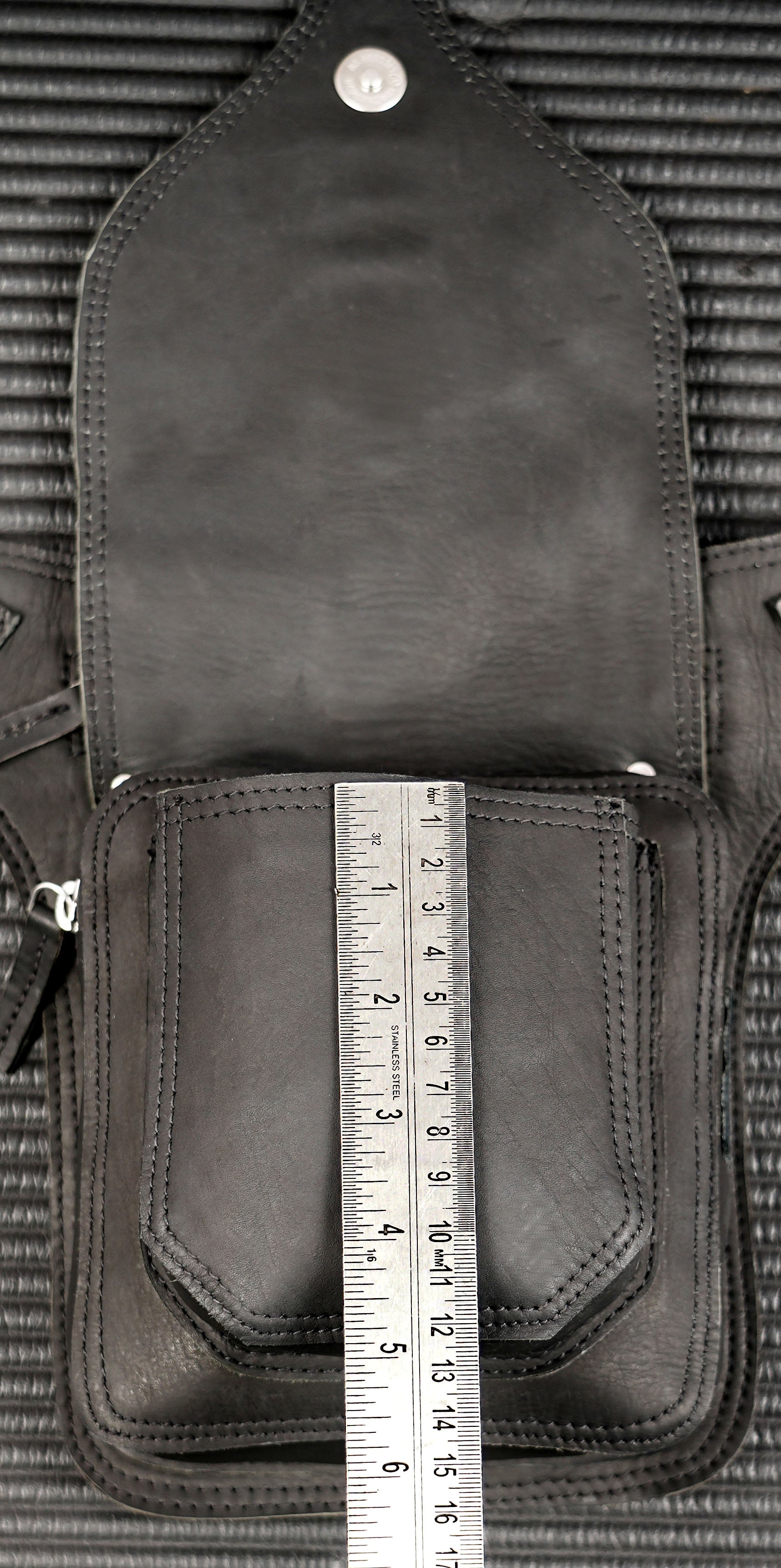 Festival utility belt bag with an adjustable leather strap